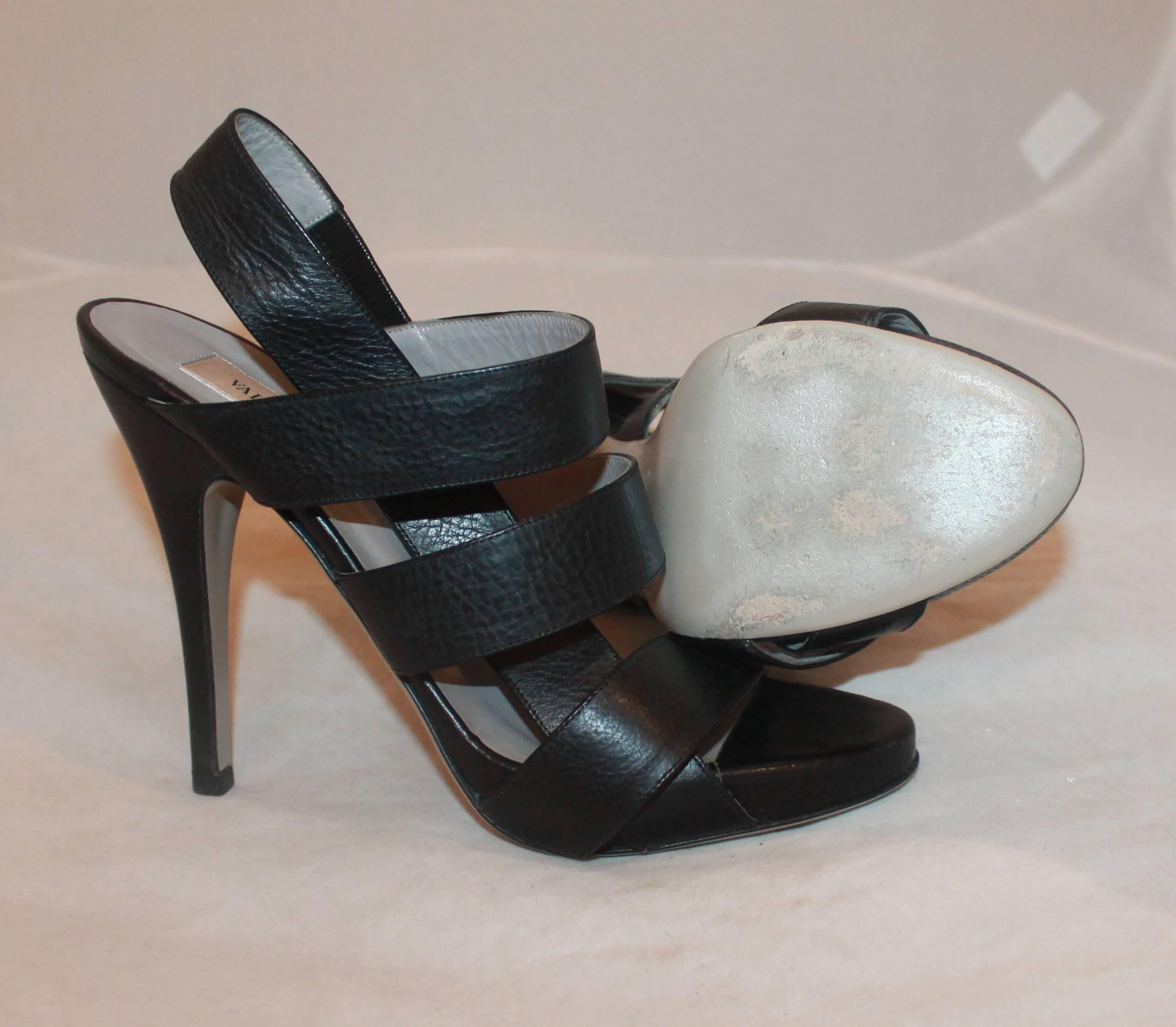 valentino platform heels black