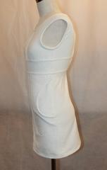 Chanel White Cotton Sleeveless Mini Dress with Pockets - 34 - 09P