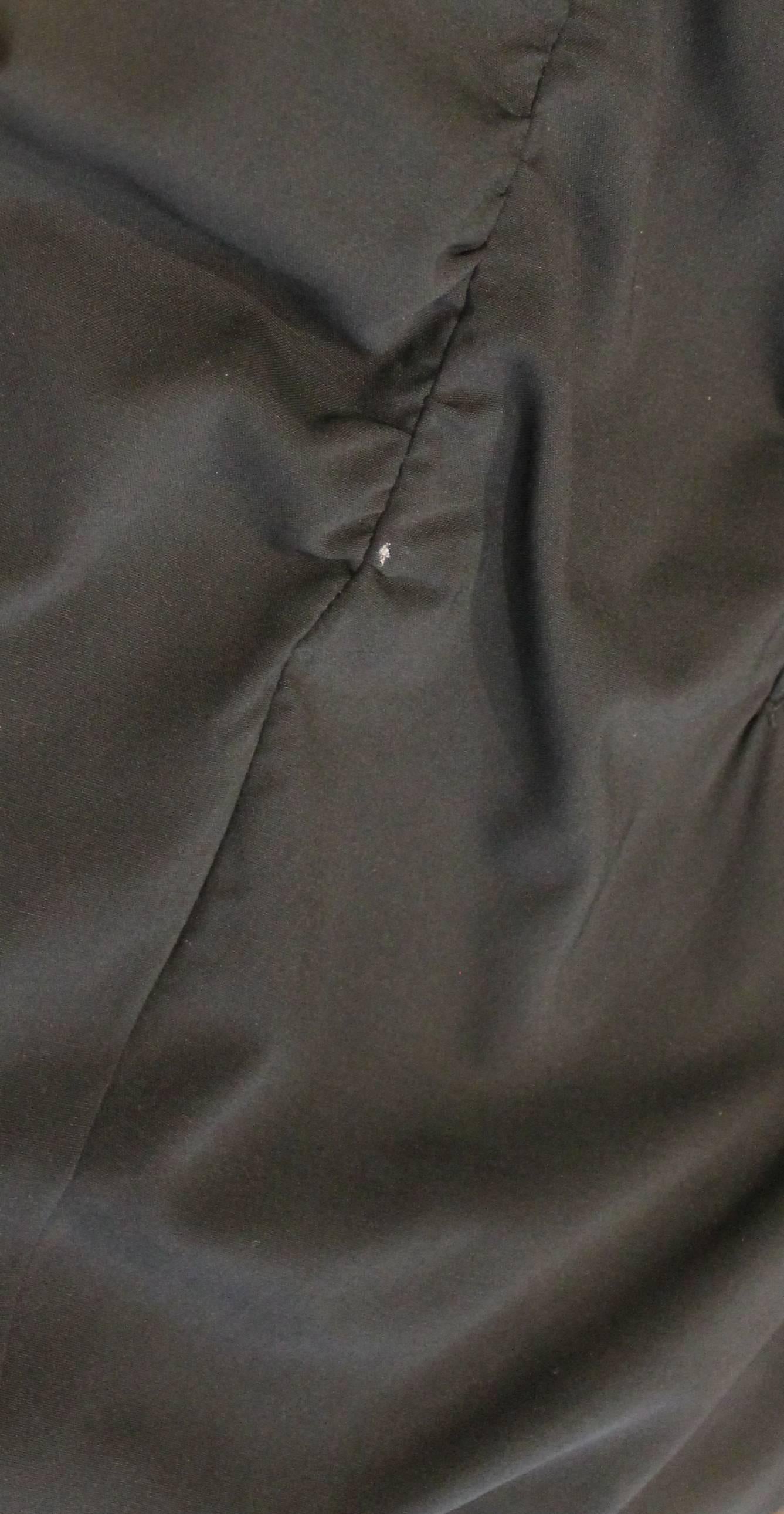 Prada Black Silk Blend Ruched Sleeveless Dress - 44 2