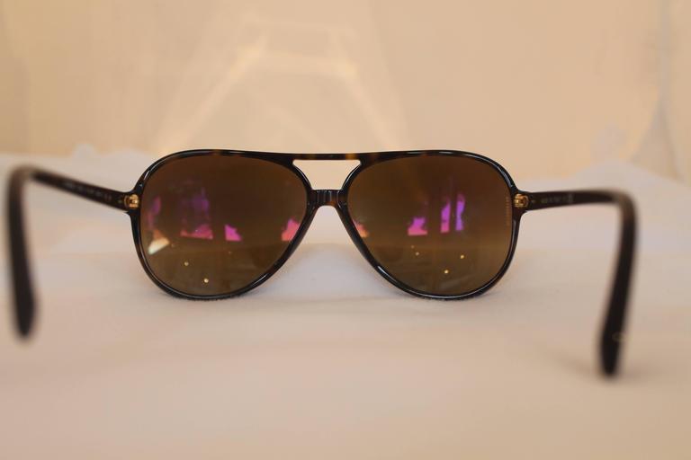 Buy the Chanel CC Oversized Tortoise Sequin Sunglasses