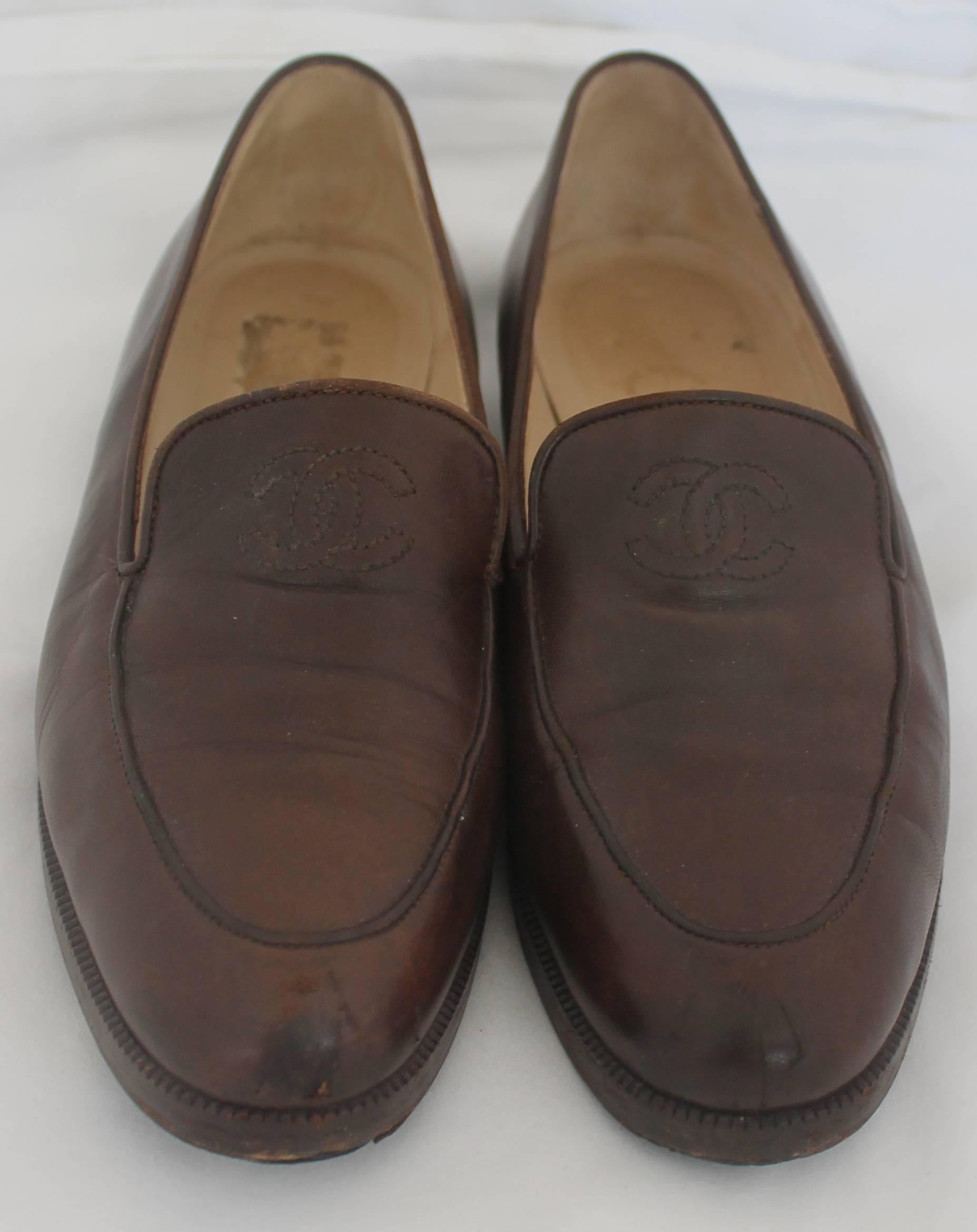 vintage chanel loafers
