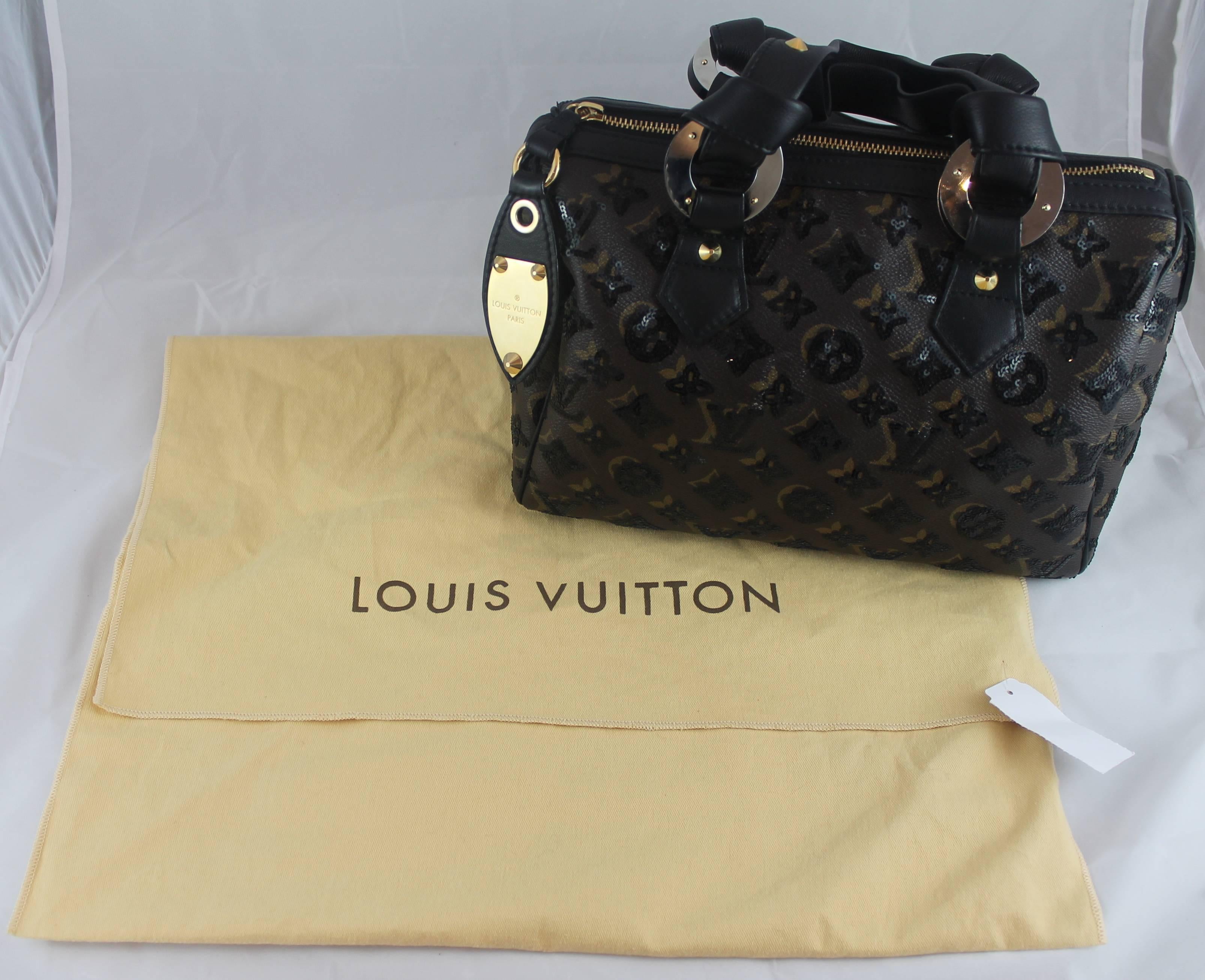 Louis Vuitton Limited Edition Monogram Eclipse Speedy Noir Bag - 2009 - NWT 1
