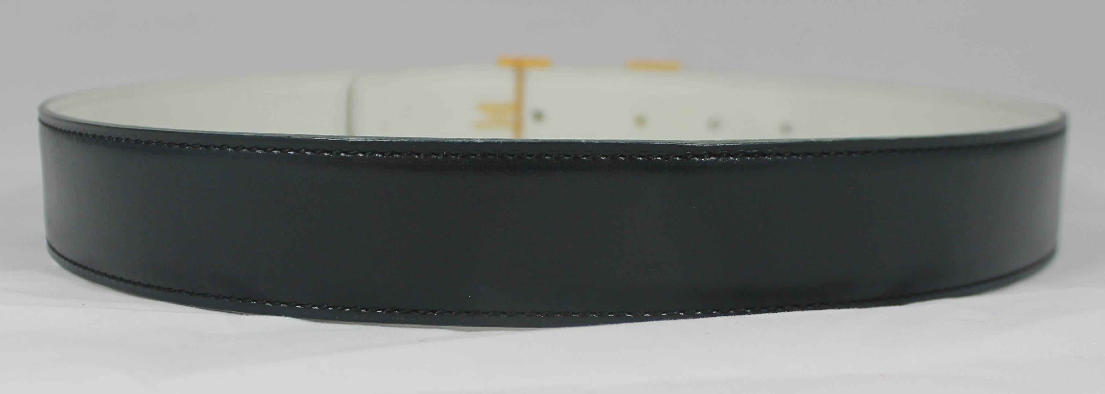 hermes belt white and gold