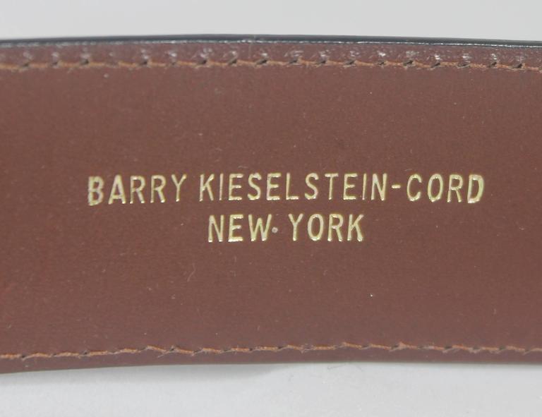 Barry Kieselstein-Cord Black Lizard Belt with Sun/Moon Buckle at ...