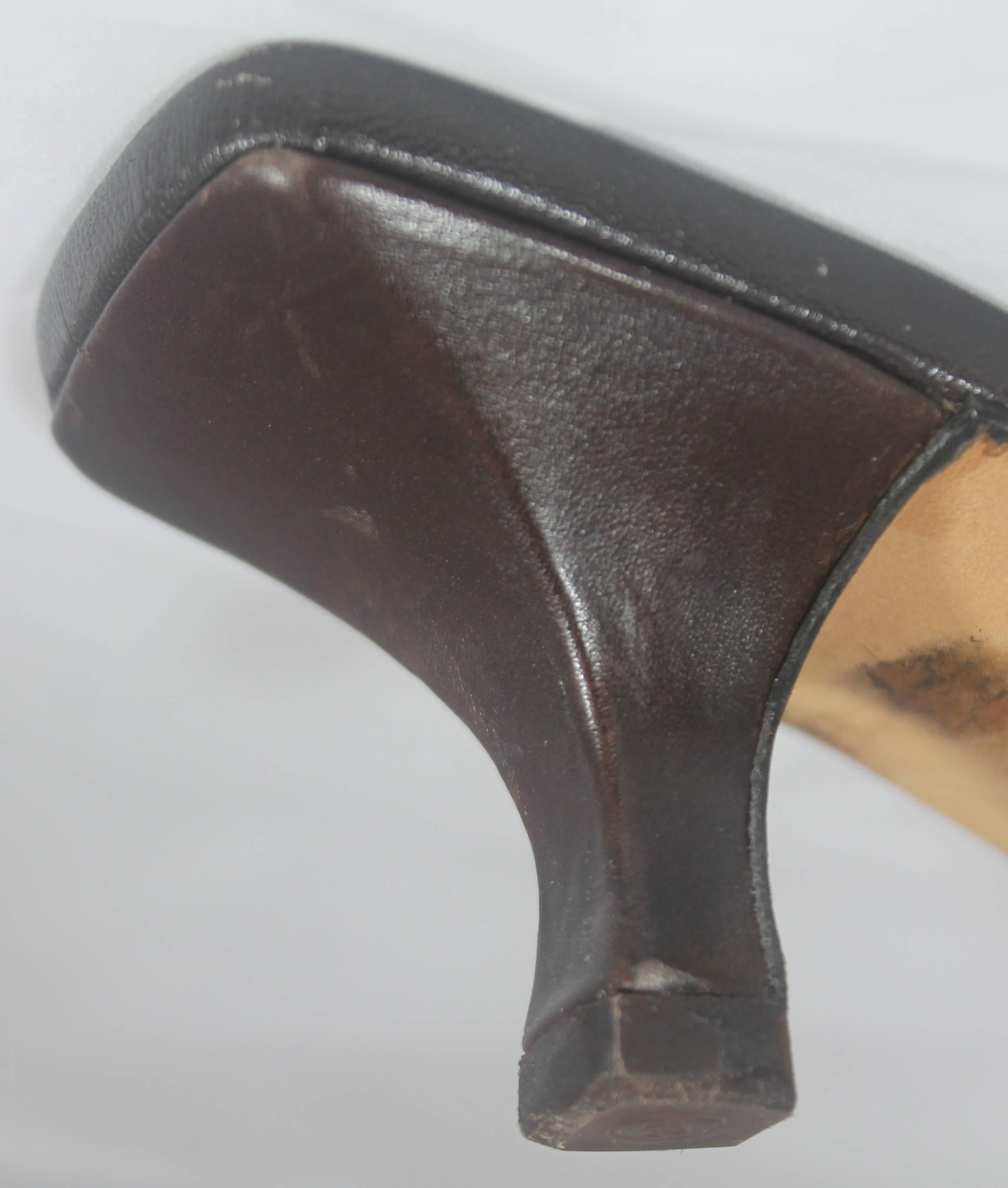 Fendi - Chaussures en jean brodées et perlées multicolores - 7M en vente 1