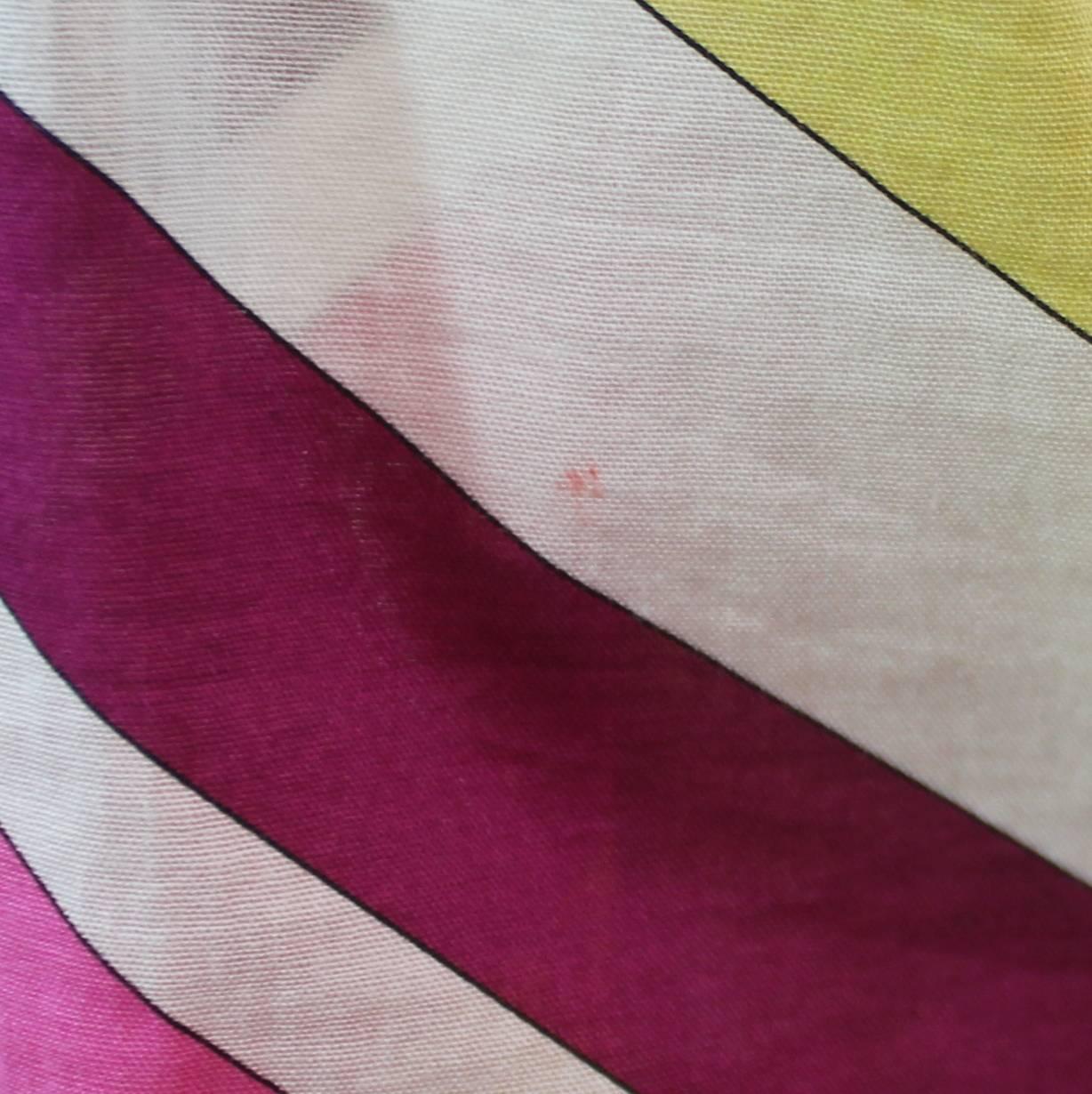 Emilio Pucci Pink & Orange Geometric Print Long Sleeve Shirt - M 2