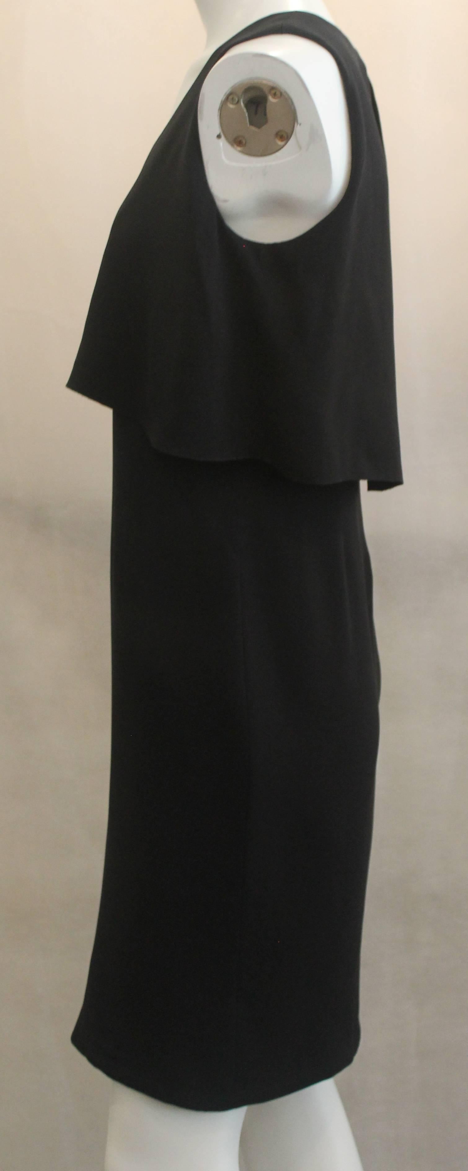 Chanel Black Silk Sleeveless Dress - 36 - 07A In Excellent Condition In West Palm Beach, FL