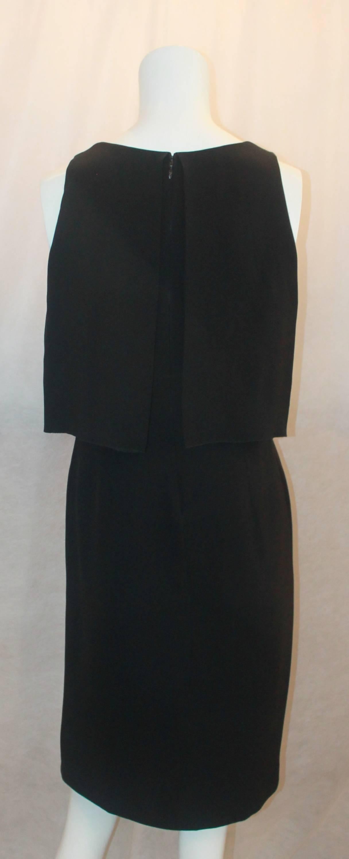 Women's Chanel Black Silk Sleeveless Dress - 36 - 07A