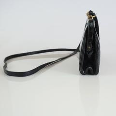 Marino Black Alligator Crossbody Bag - 1990's
