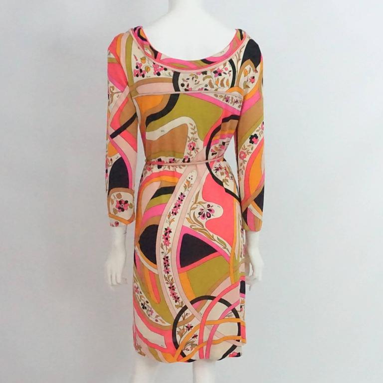 1960s Geometric & Floral Emilio Pucci Shift Dress main image 0