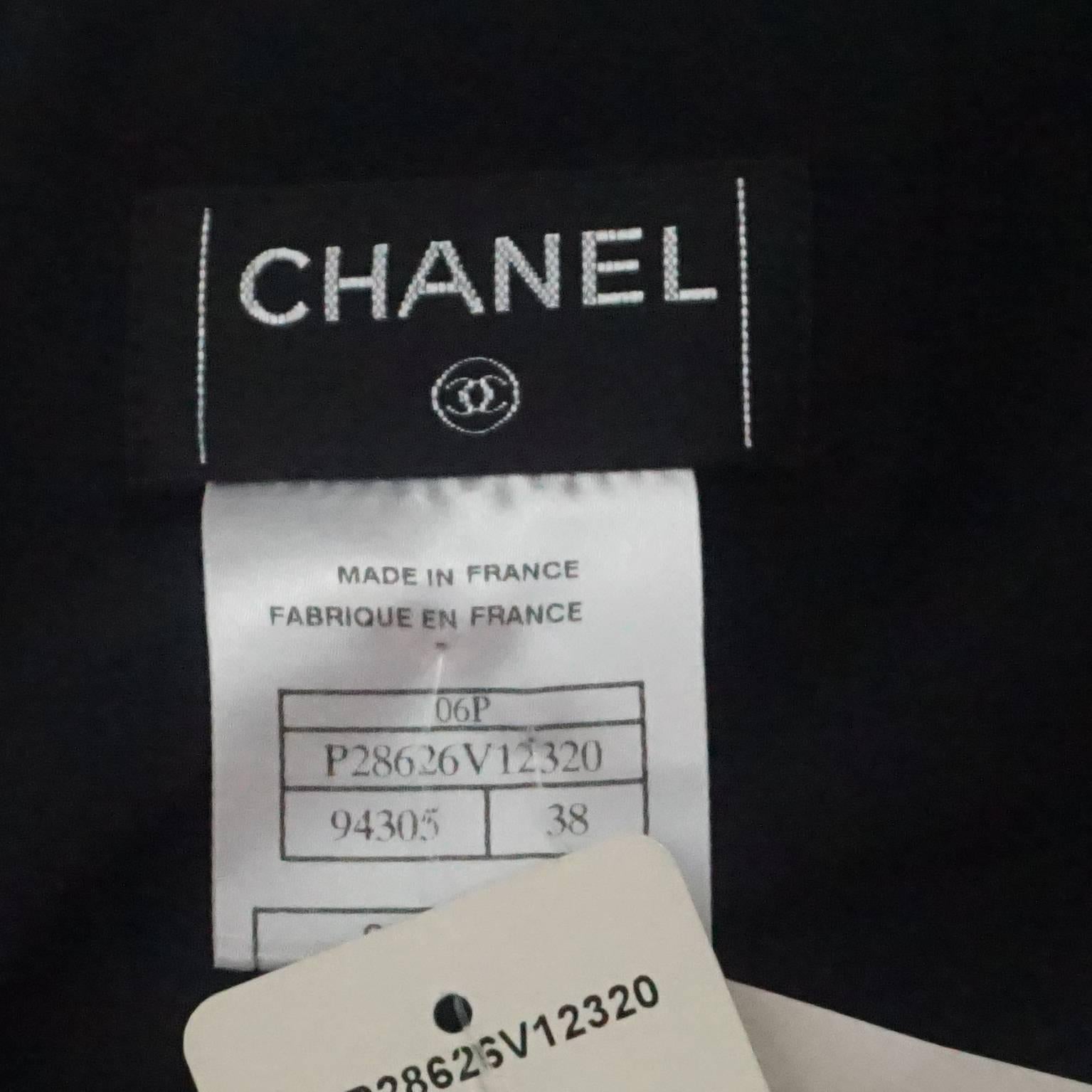 Chanel Black Silk Skirt - 38 - NWT For Sale 1
