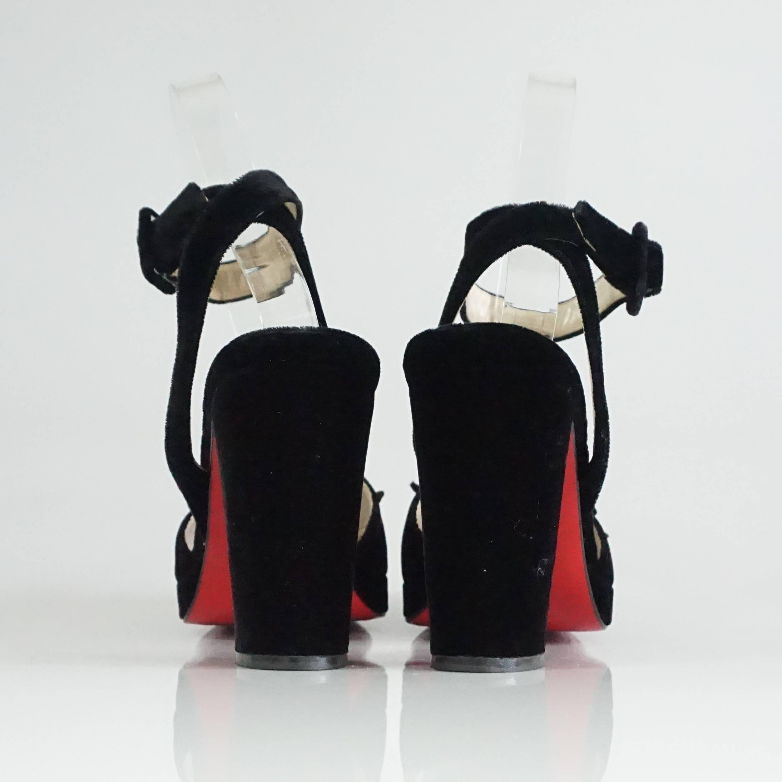 thick heel louboutin