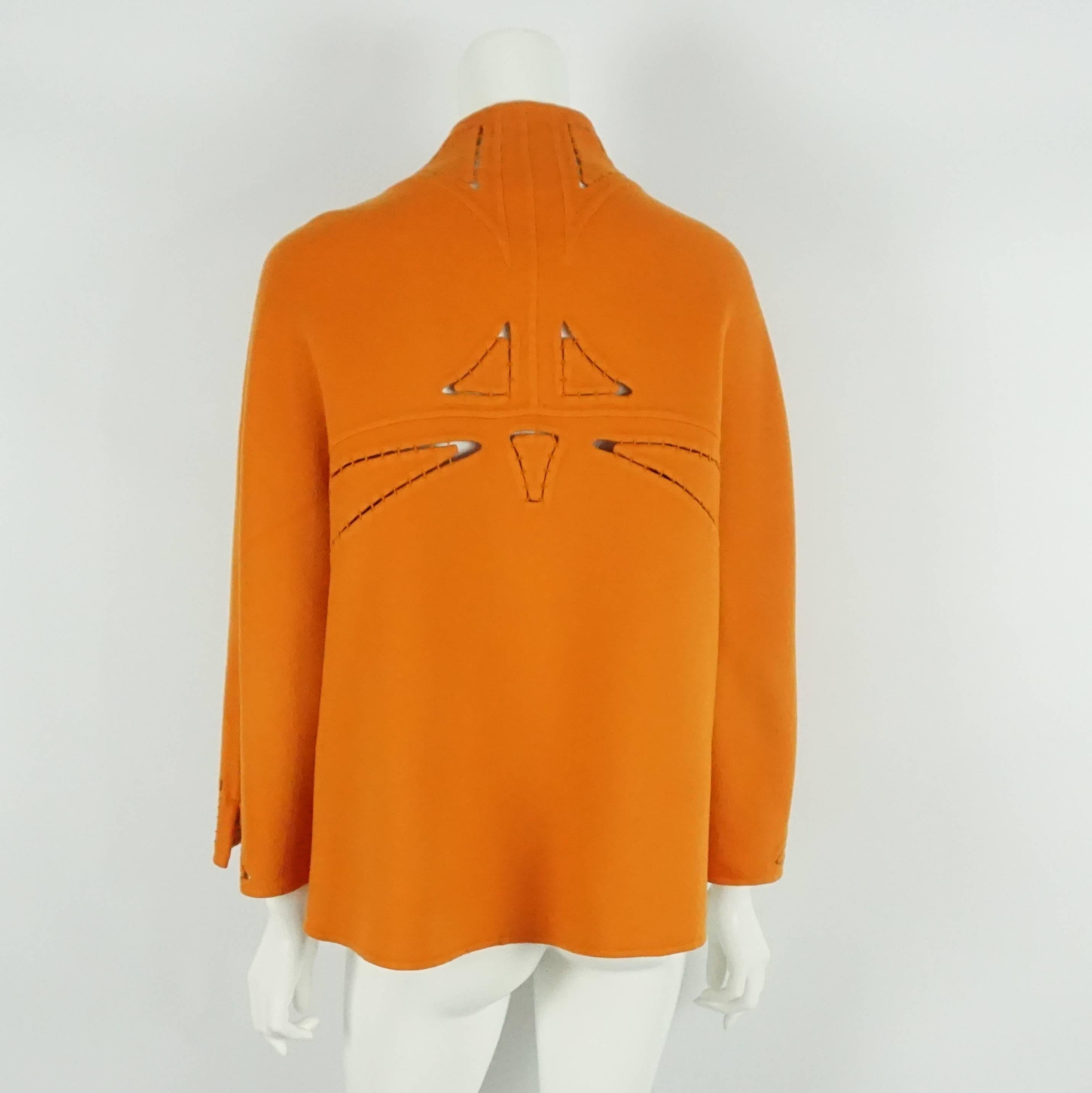 orange jacket cashmere