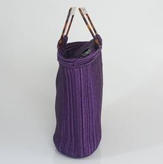Yves Saint Laurent Rive Gauche Purple Passementerie Woven Bag-Circa 90's
