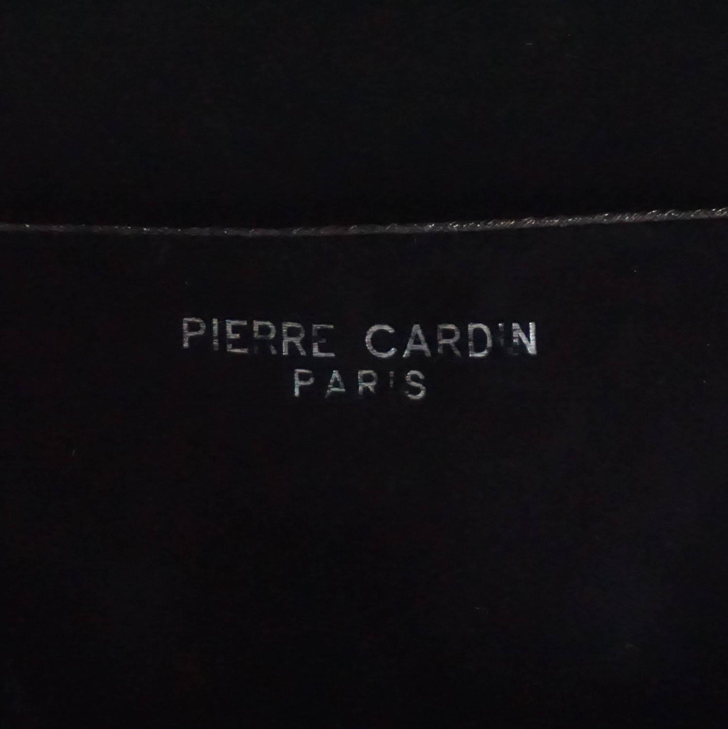 Pierre Cardin Square Black Patent with Silver Panels Shoulder Bag-SHW ...