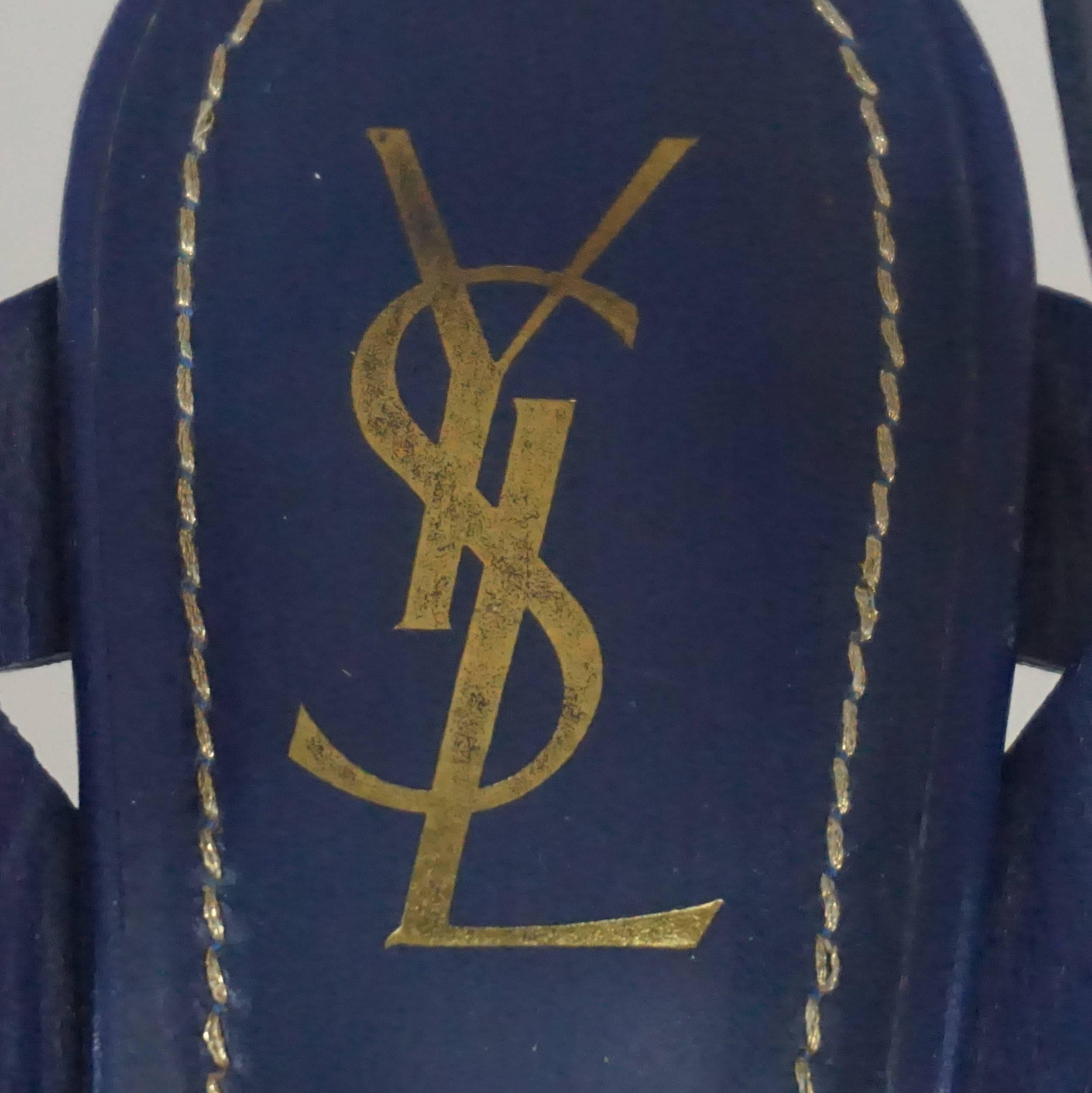 Yves Saint Laurent Blue Leather 