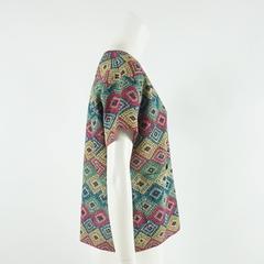 Dries Van Noten Multi Color Metallic Knit Top - S/M