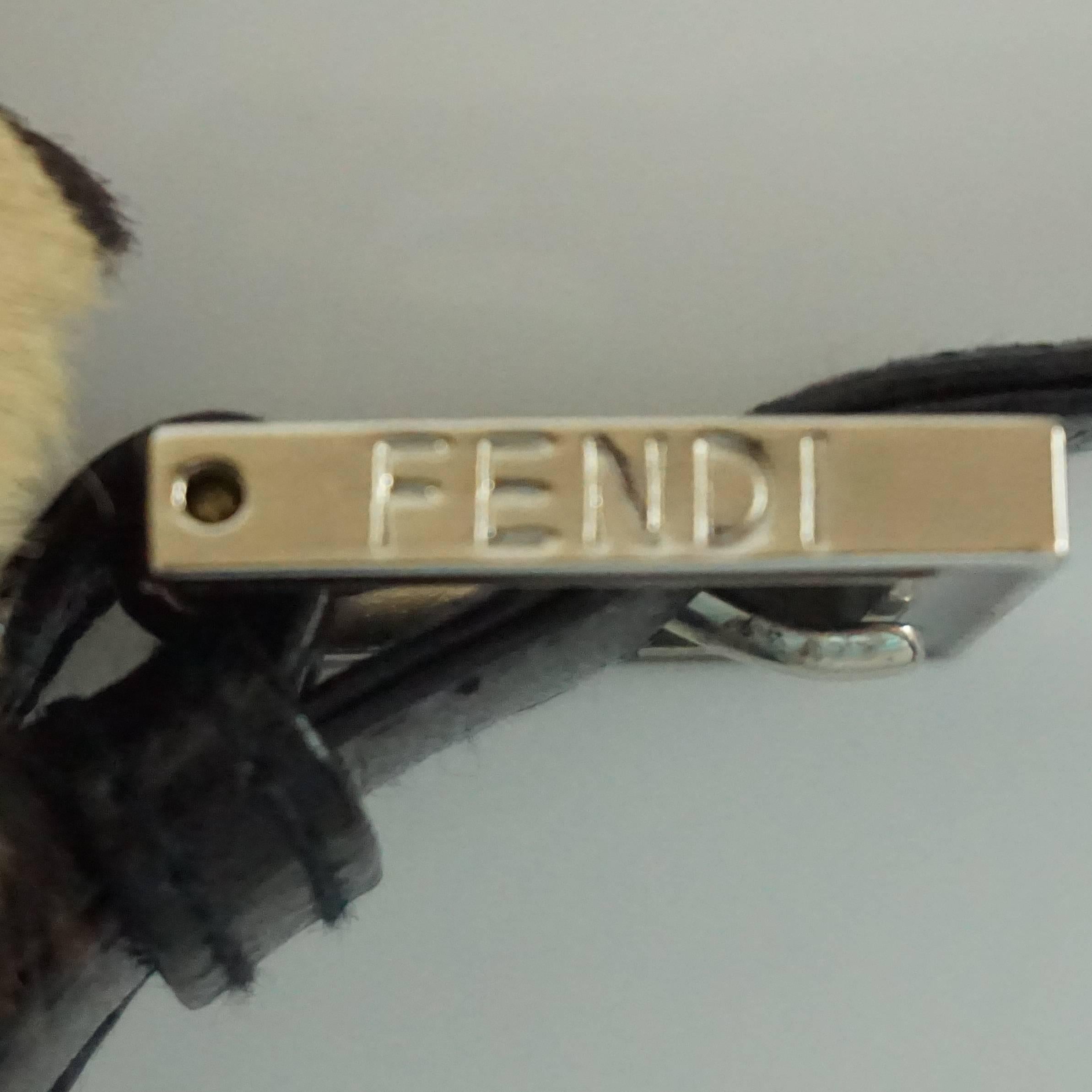 Women's Fendi Animal Print Pony Hair and Leather Baguette - SHW