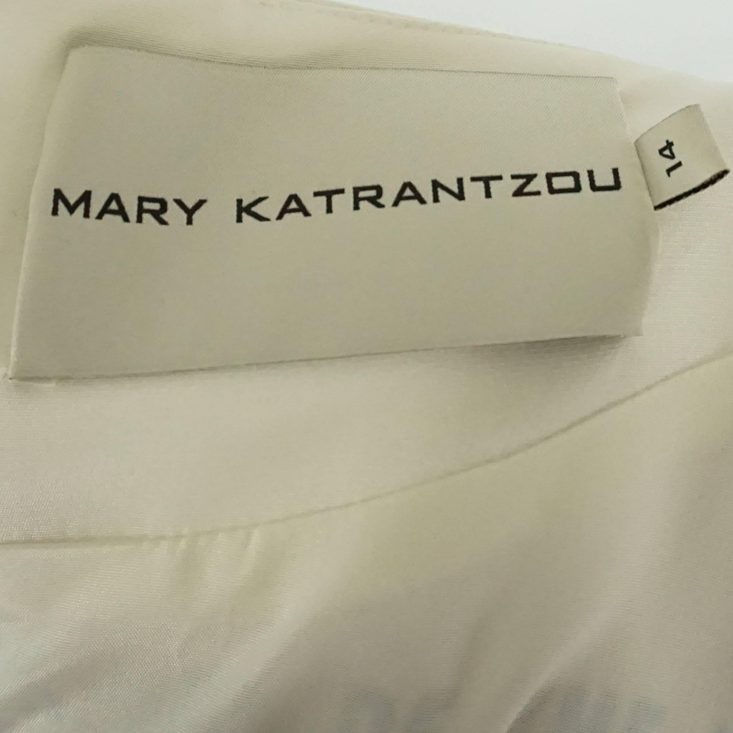 Mary Katrantzou Black and White Silk Printed Shift Dress - 14 2