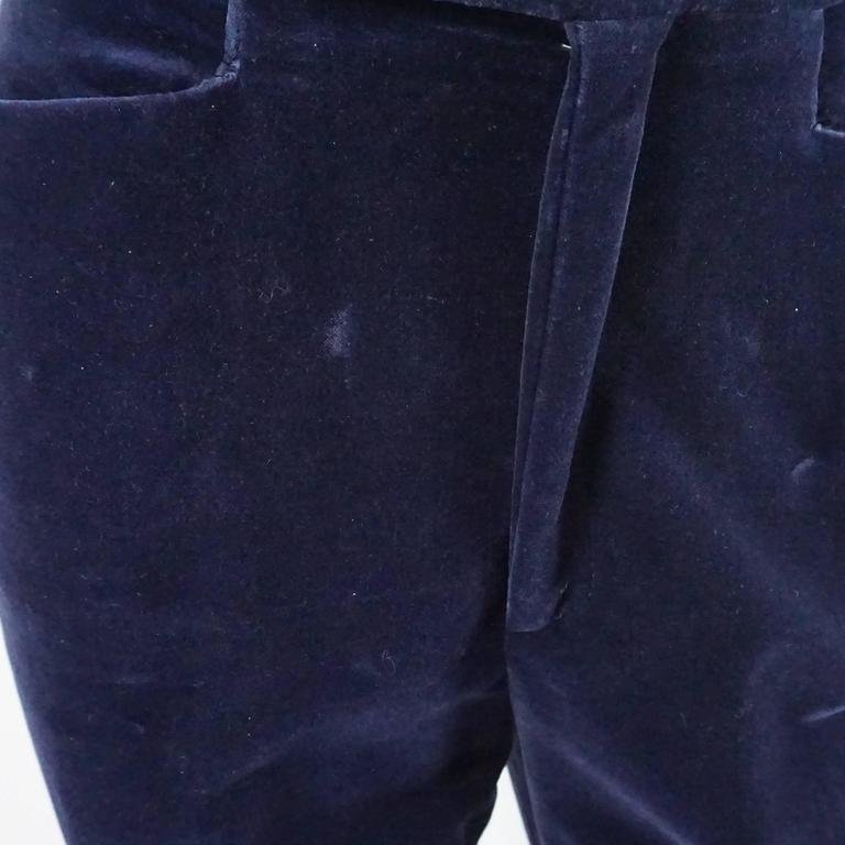 GUCCI 26S EMBELLISHED VELVET PANTS 98 main image 1