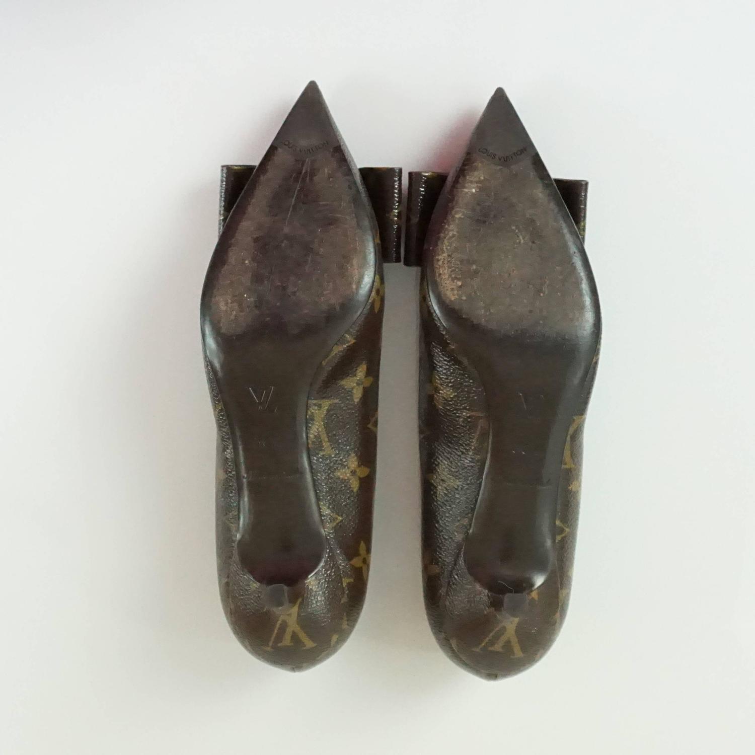 louis vuitton monogram heels