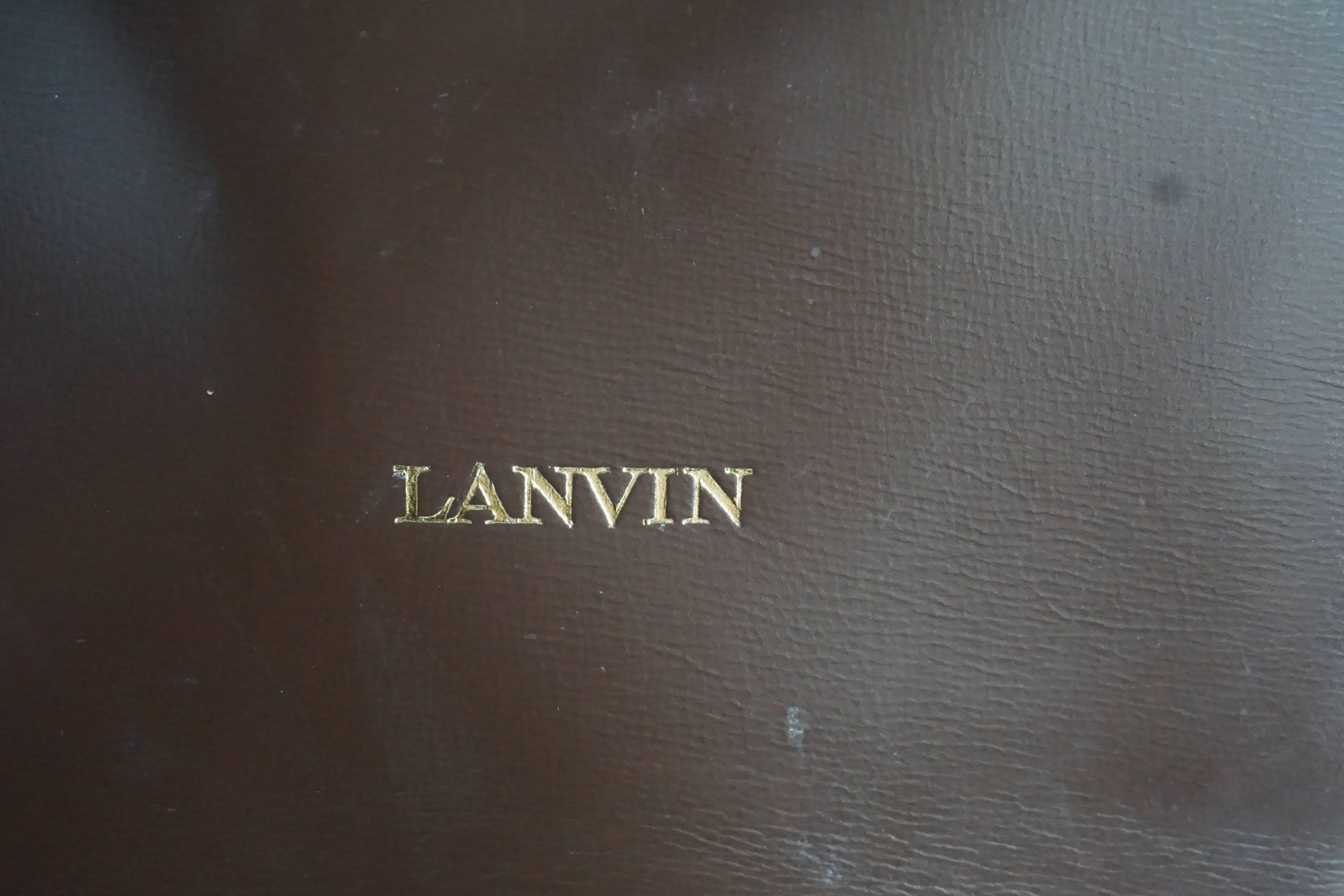 Lanvin Brown Alligator Crossbody Bag - 1960's  2