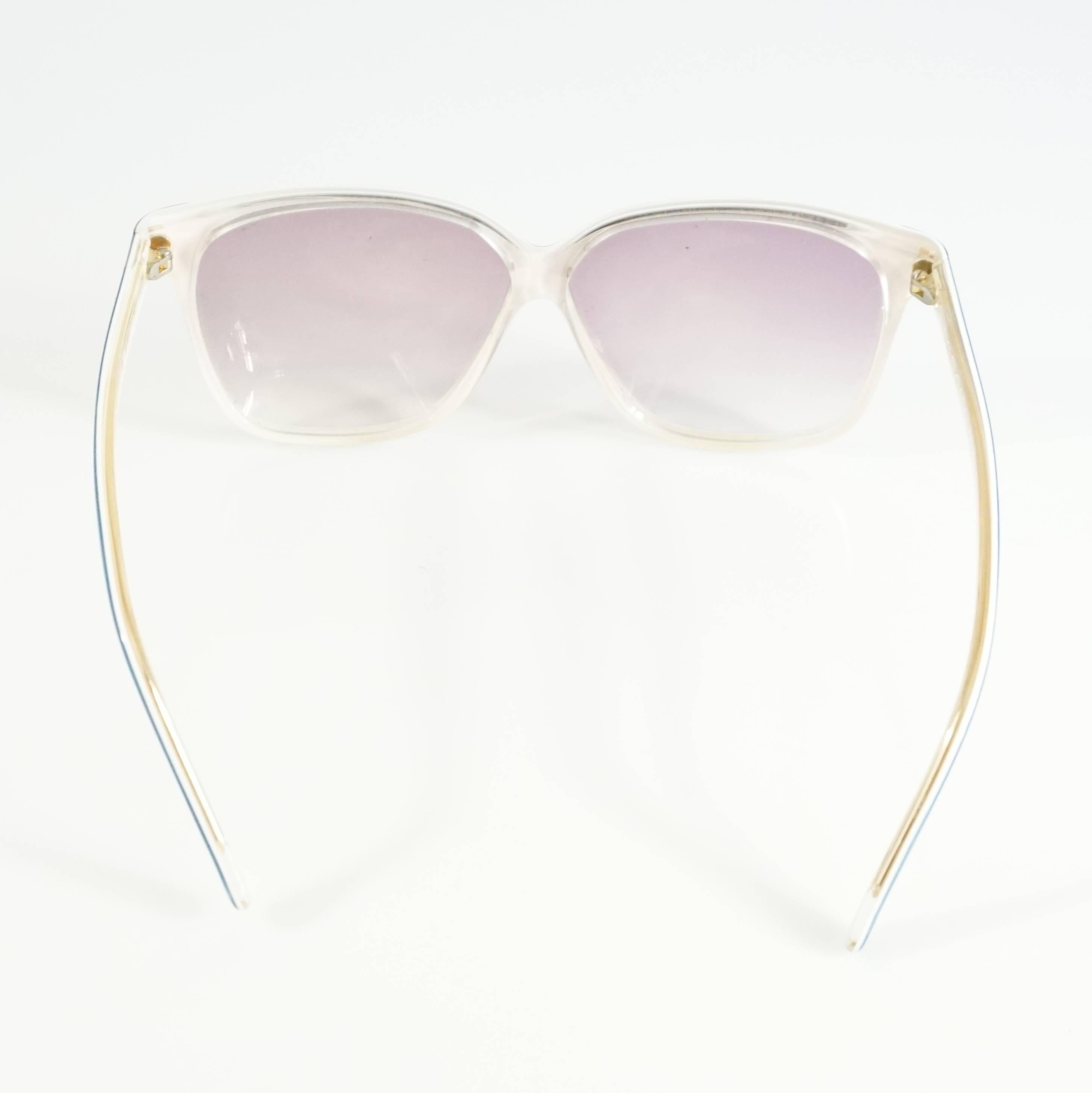 balenciaga sunglasses blue