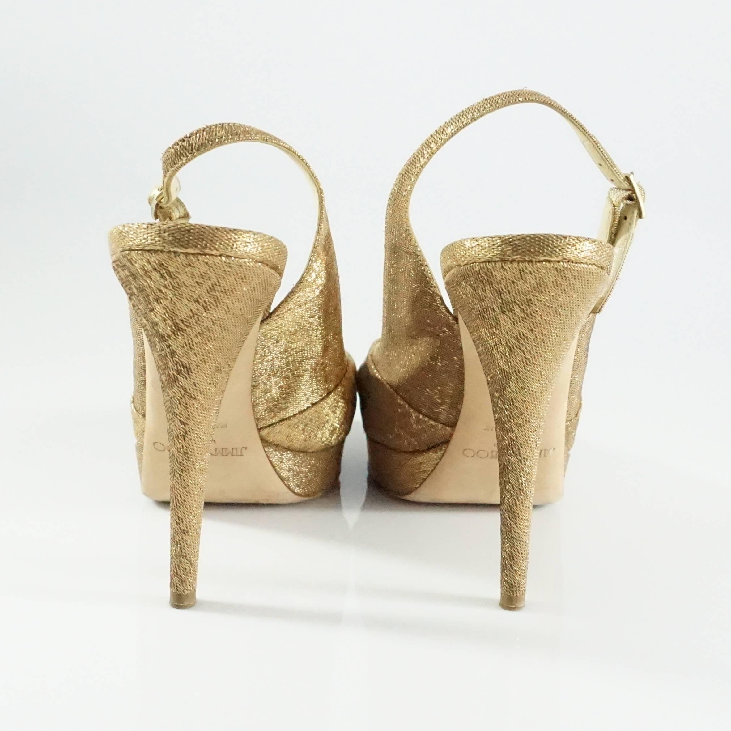 jimmy choo gold heels