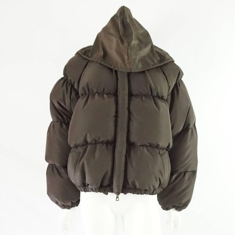 Jean Paul Gaultier Brown Puffer Jacket with Removable Hood - M/L at 1stDibs  | jean paul gaultier puffer jacket, jean paul gaultier puffer, jean paul  puffer jacket