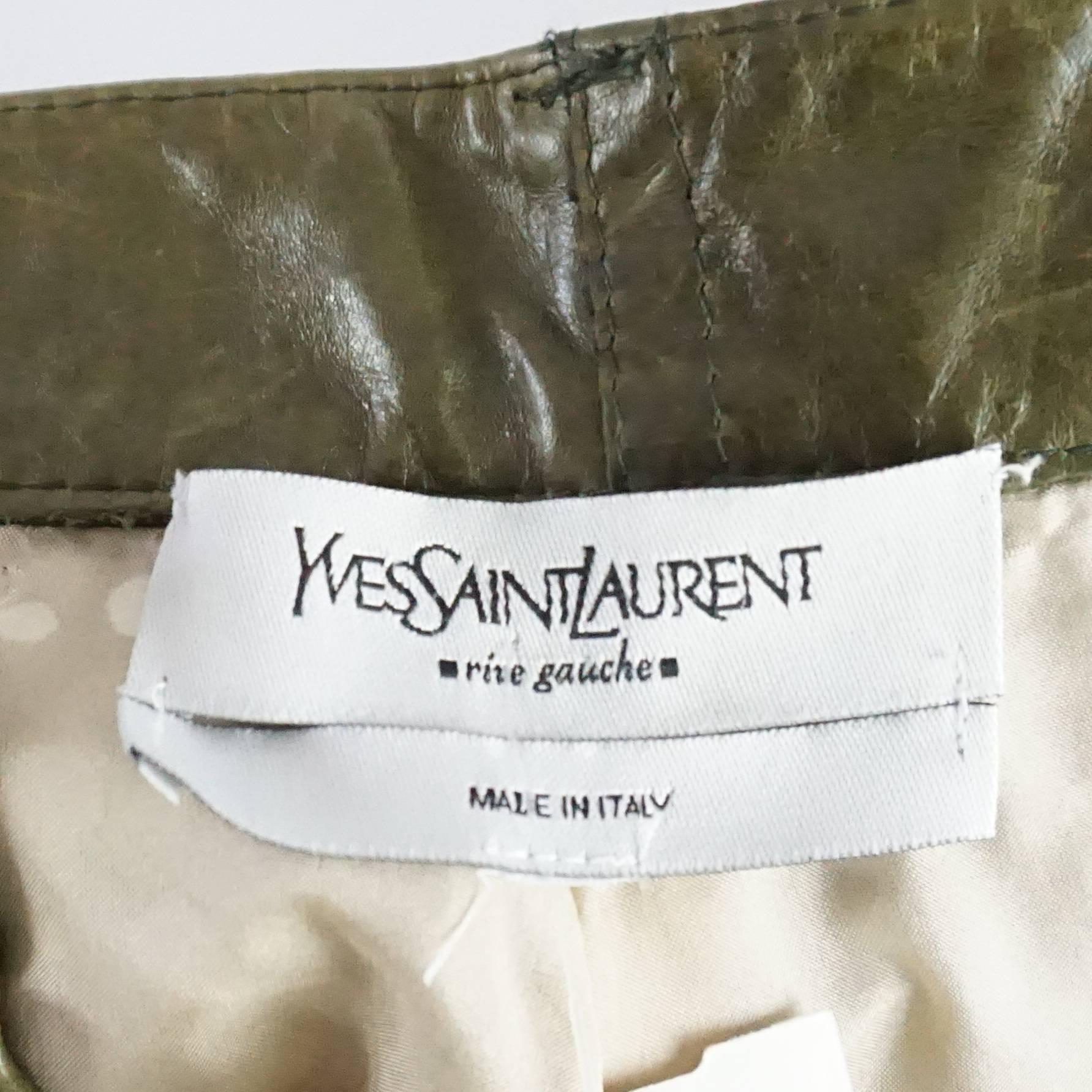 ysl leather pants