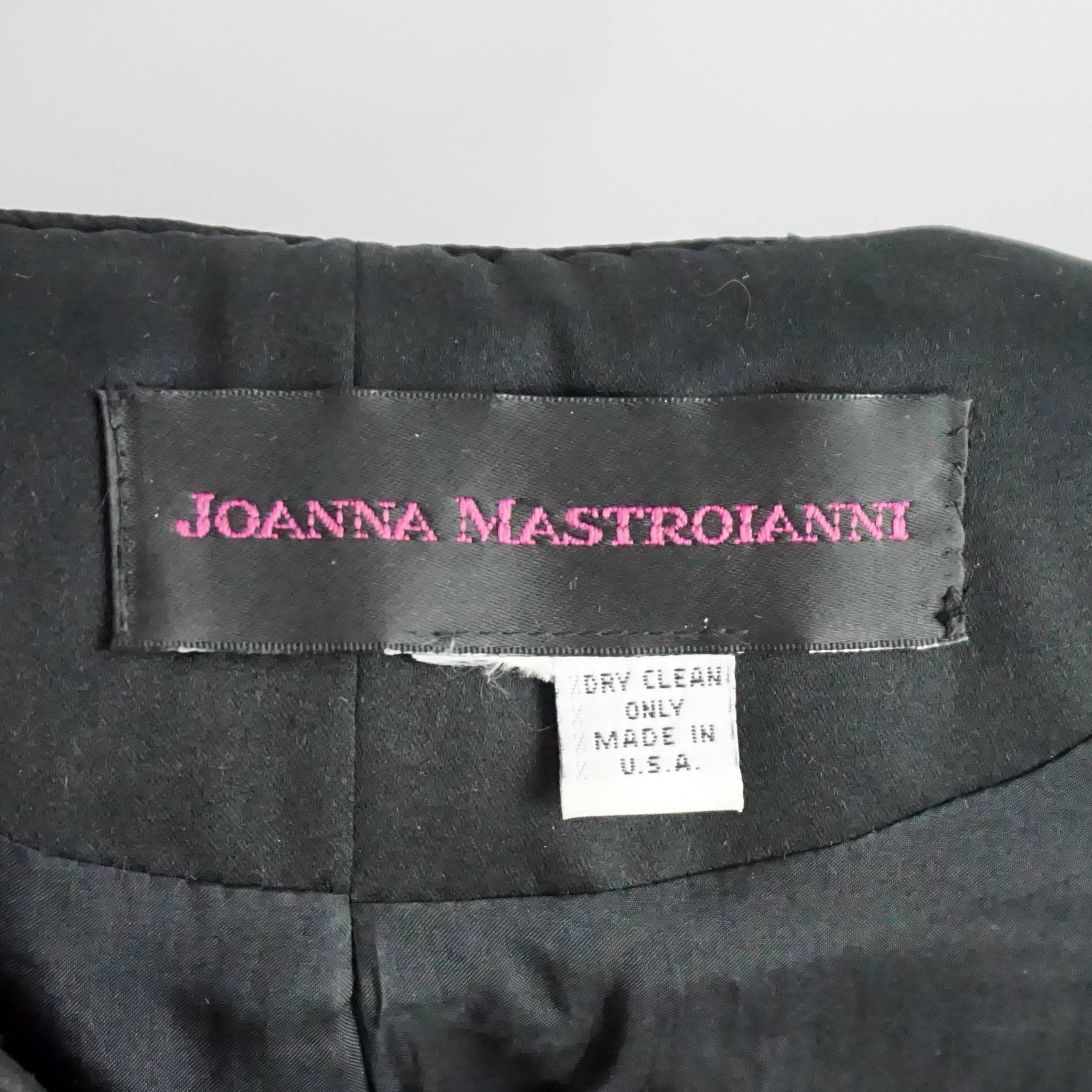 Joanna Mastroianni Red Cut Velvet Jacket with Hanging Beads - S In Excellent Condition In West Palm Beach, FL