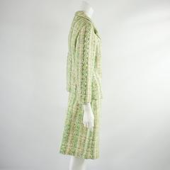 Bill Blass 1980’s Vintage Green Tweed Skirt Suit - Size 8