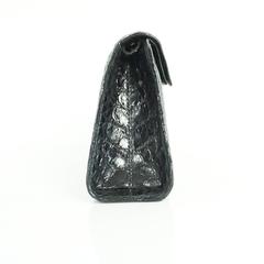 Nancy Gonzalez Black Crocodile Clutch and Shoulder Bag
