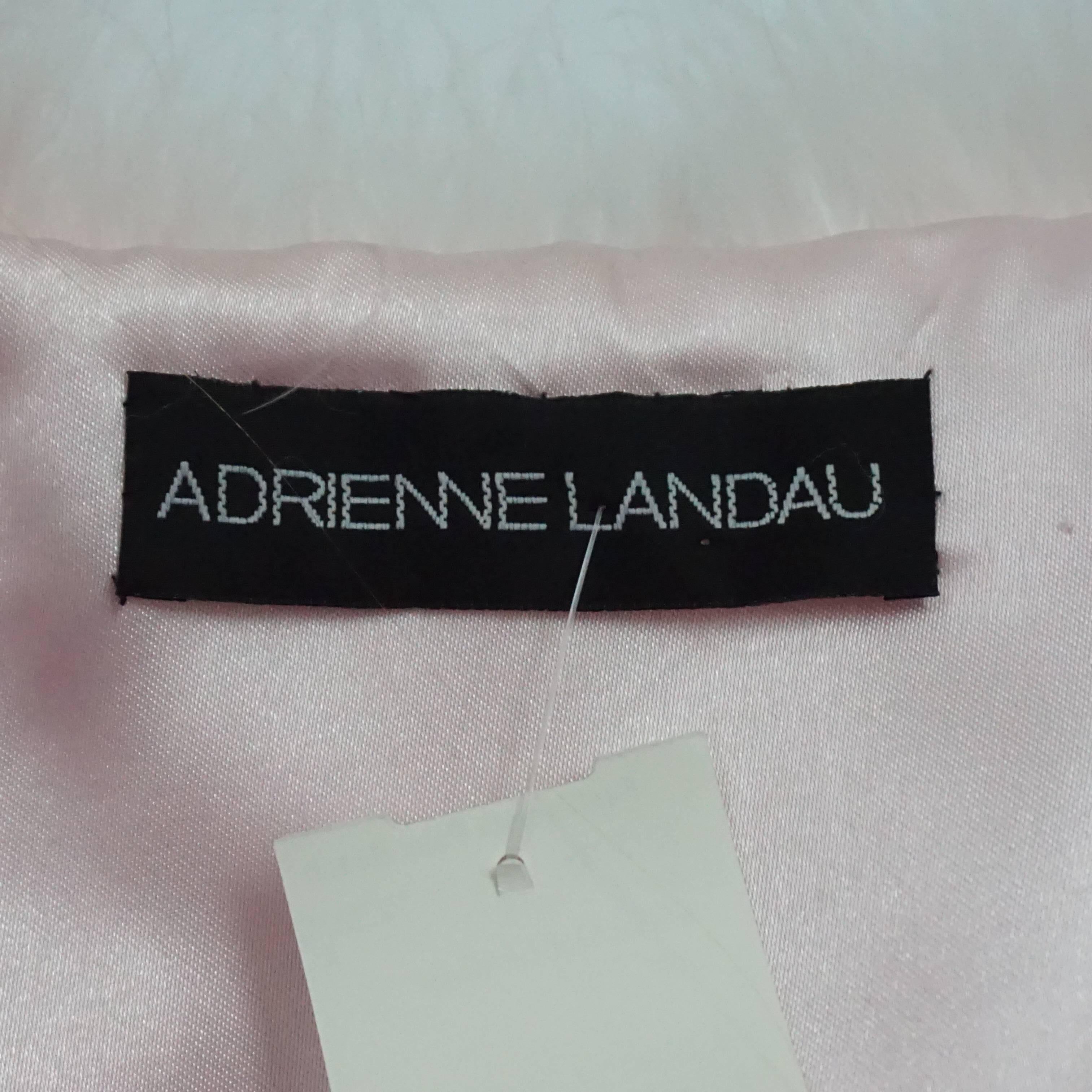 Adrienne Landau Soft Pink Maribou Jacket - Small In Excellent Condition In West Palm Beach, FL