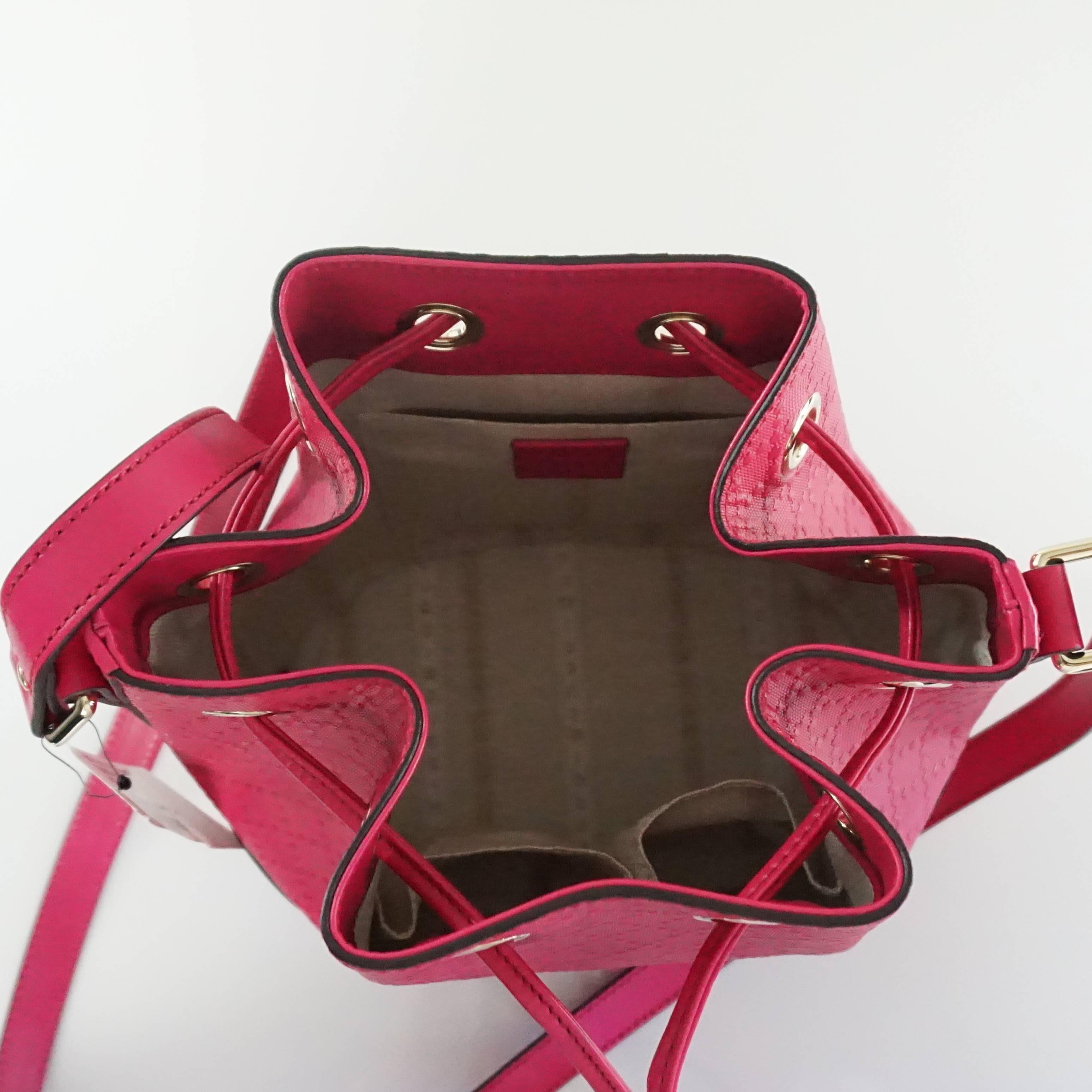 New Gucci Pink Diamante Bucket Bag - 2015 1