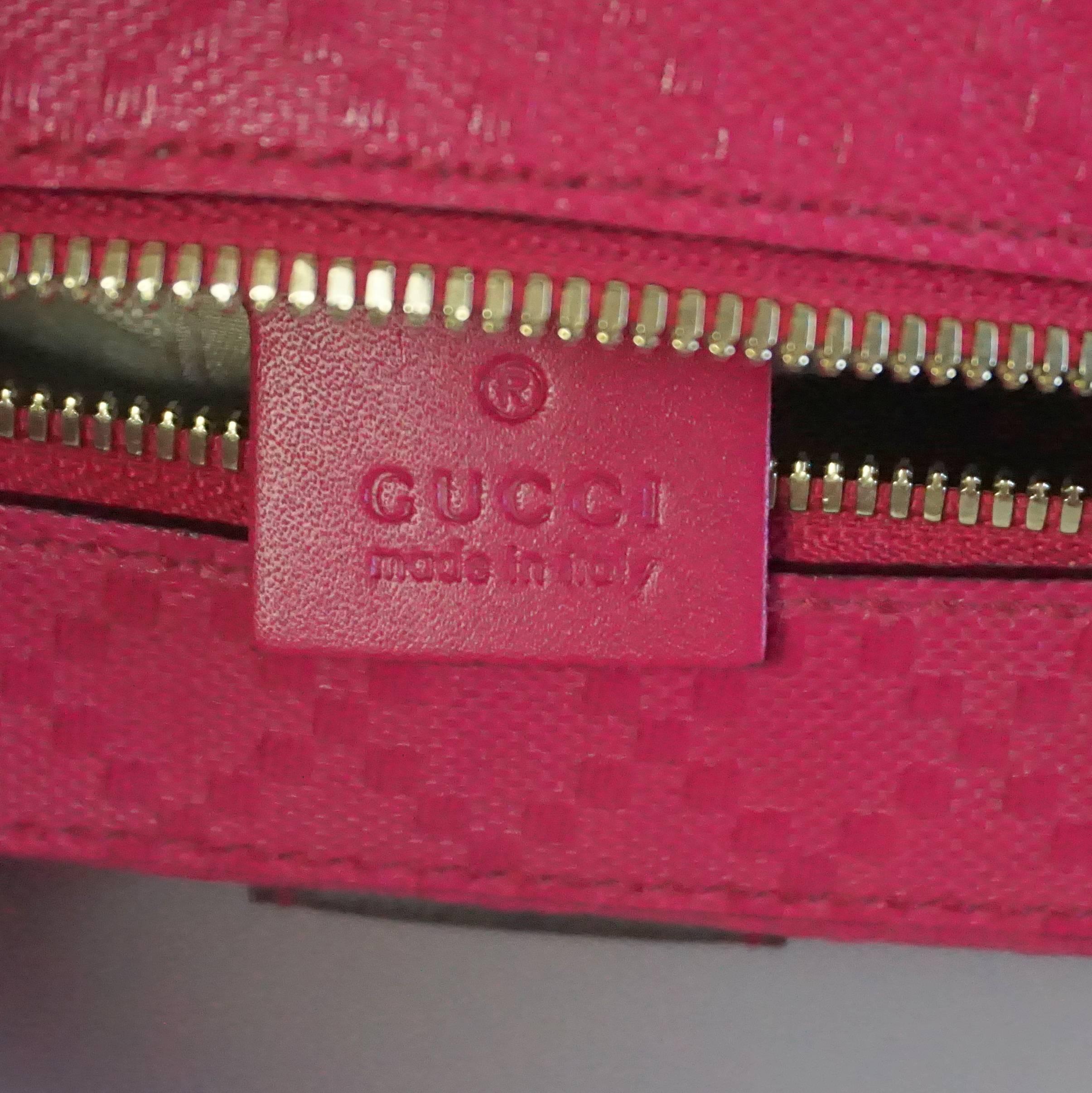 New Gucci Pink Diamante Top Handle Bag with Strap - 2015 1