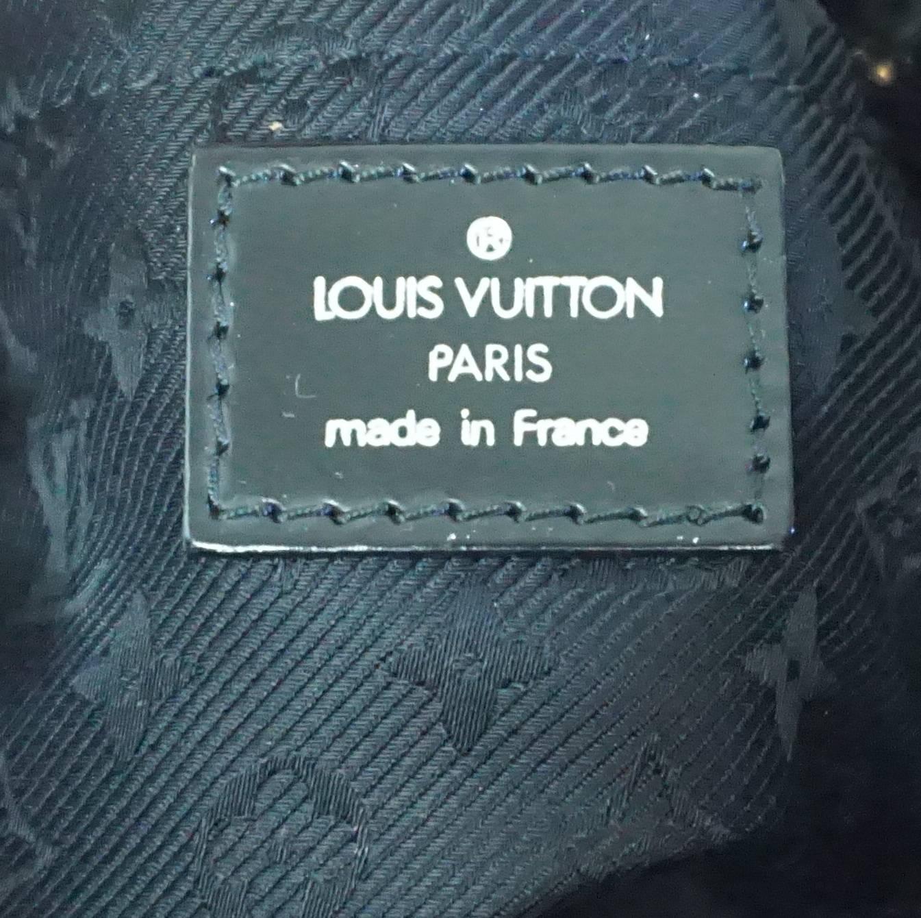 Louis Vuitton Black and Gold Limited Edition Sequin Mini Noe Rococo Handbag  2