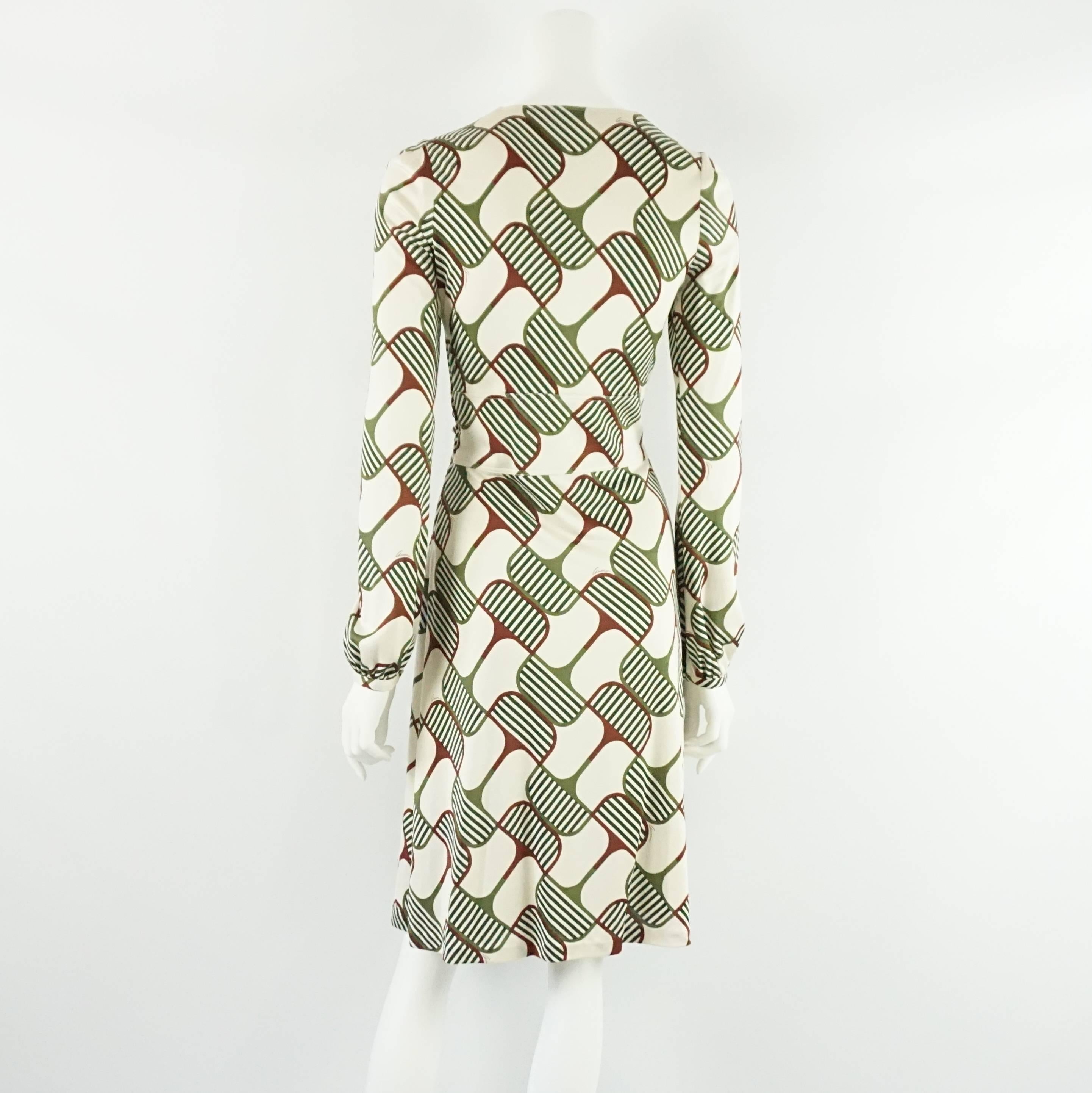 gucci green silk dress