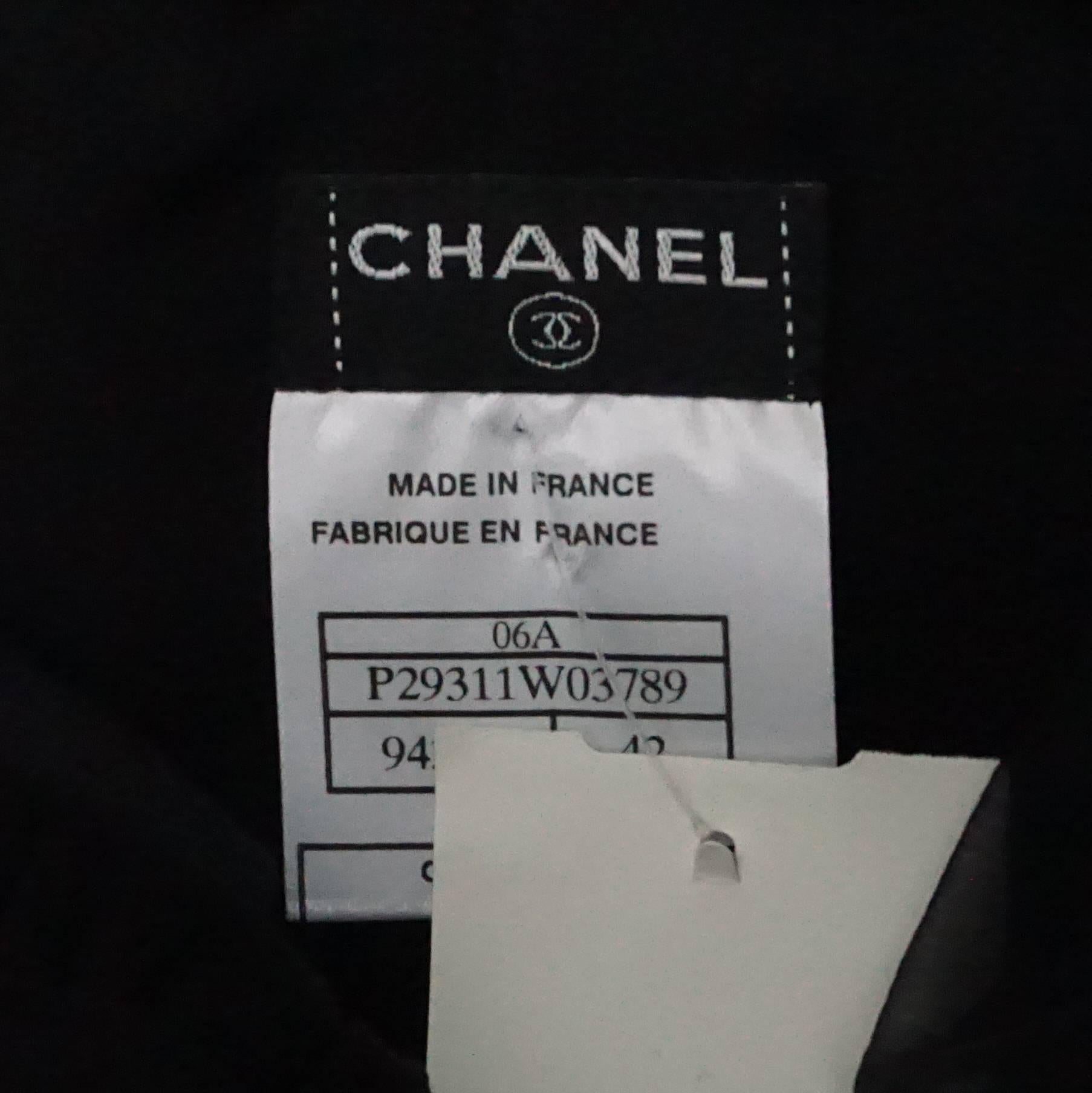 Women's Chanel Black Silk and Silk Chiffon Sleeveless Gown - 42 - 06A For Sale