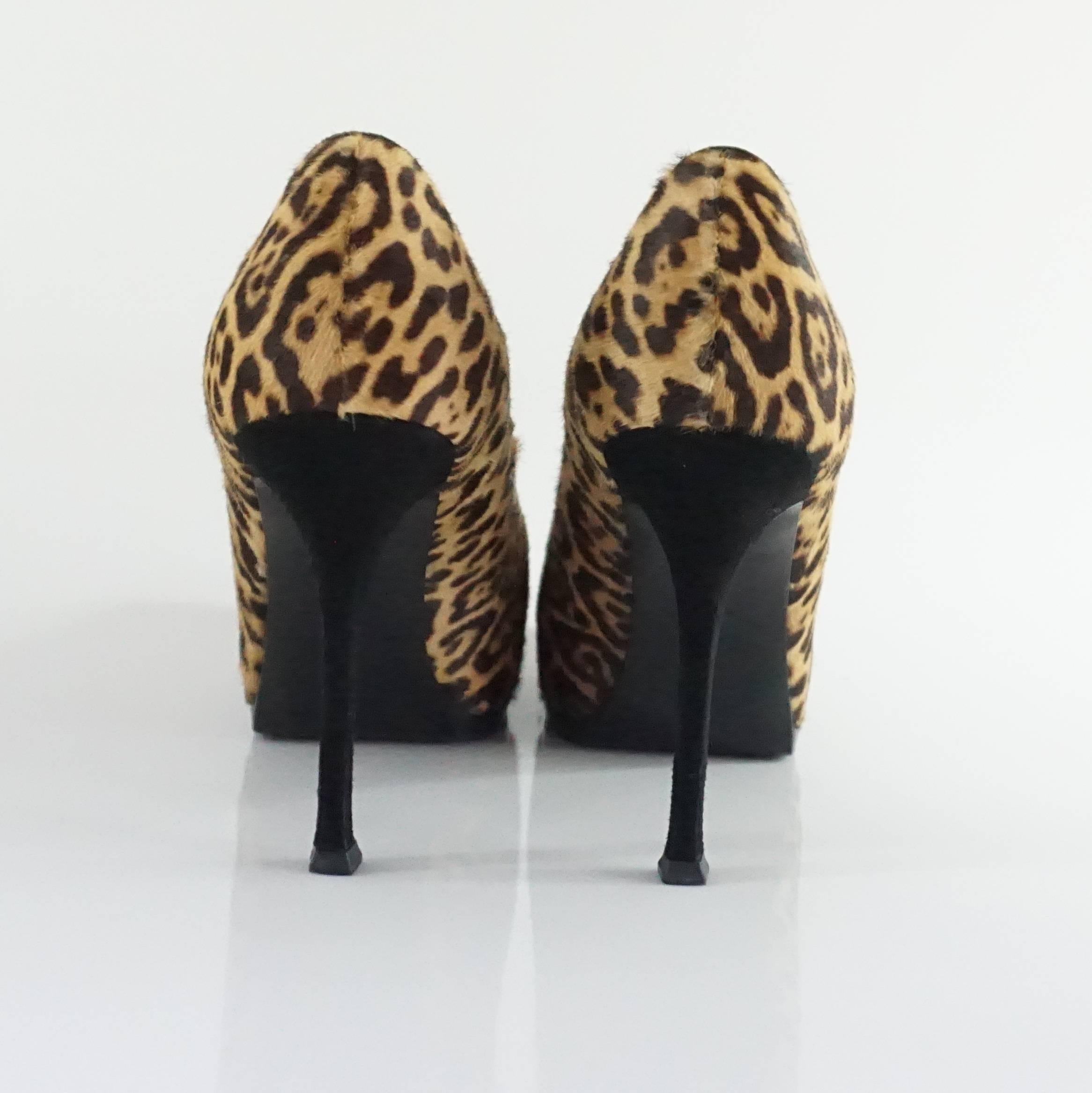 ysl cheetah heels