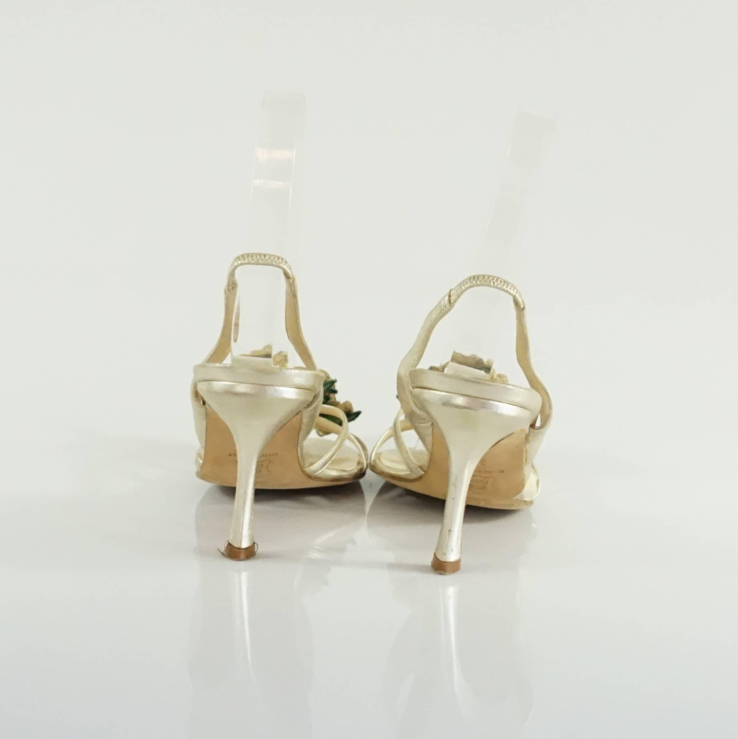 jimmy choo gold sandals