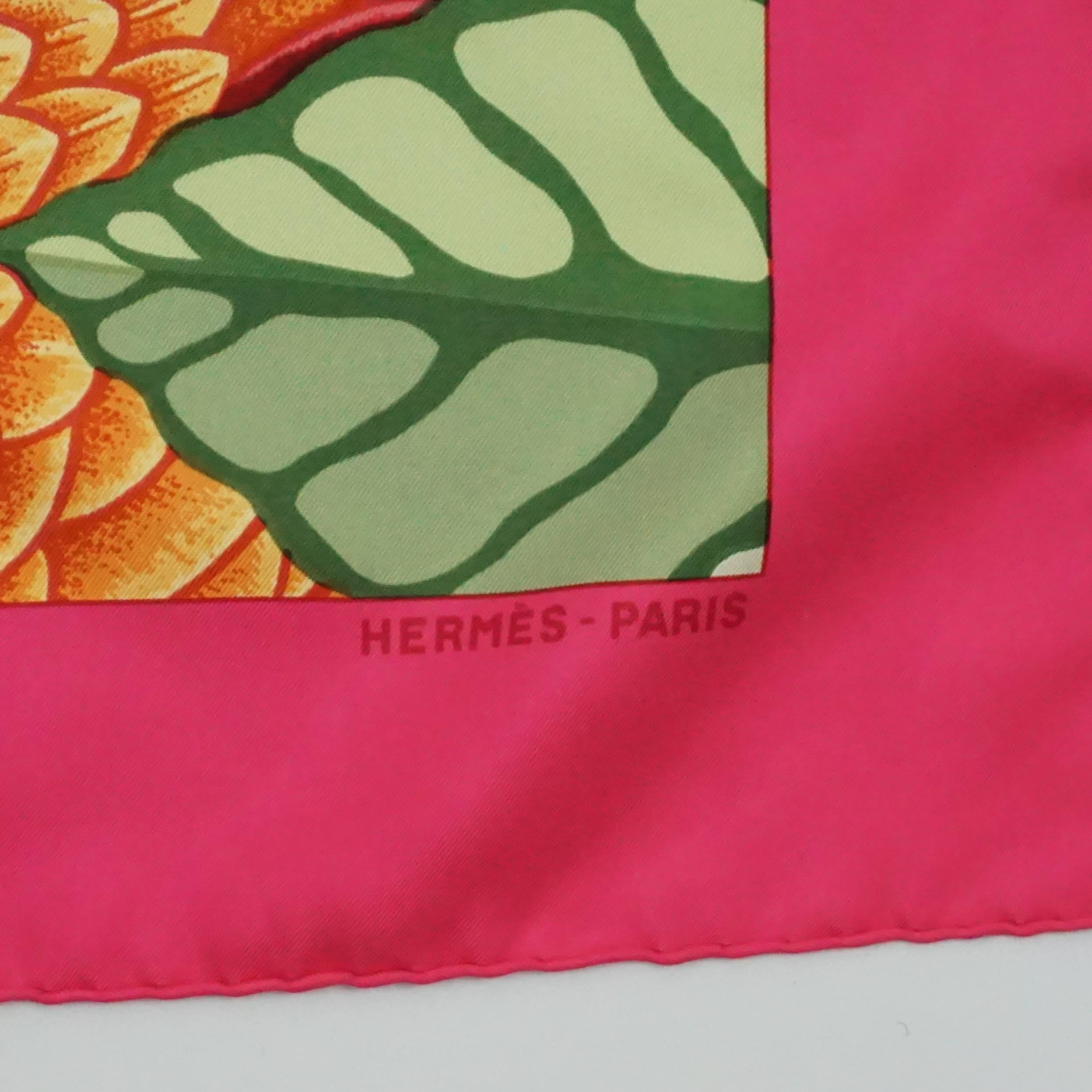 hermes pink scarf