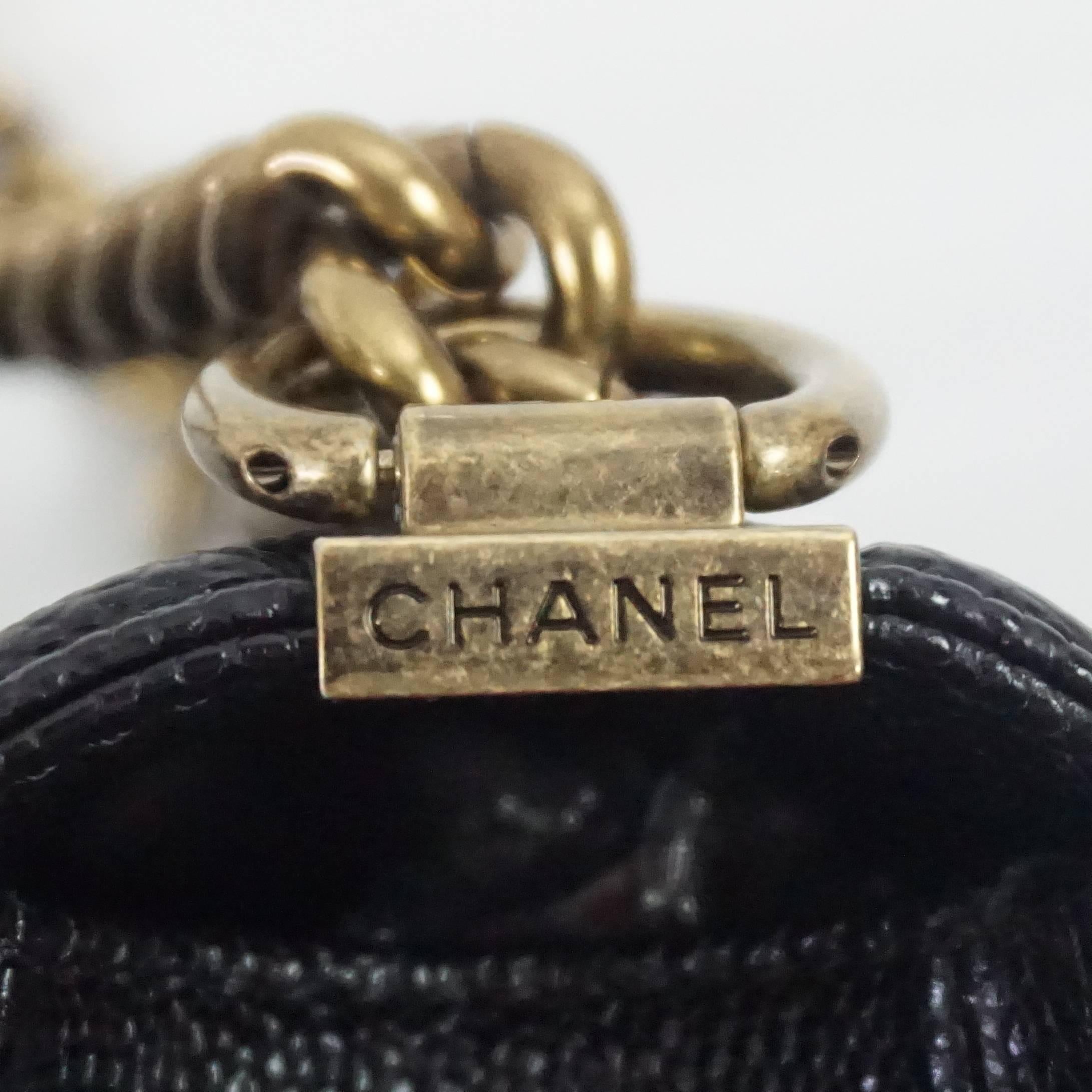 Chanel Black Caviar Small Boy Bag - GHW - 2014 3