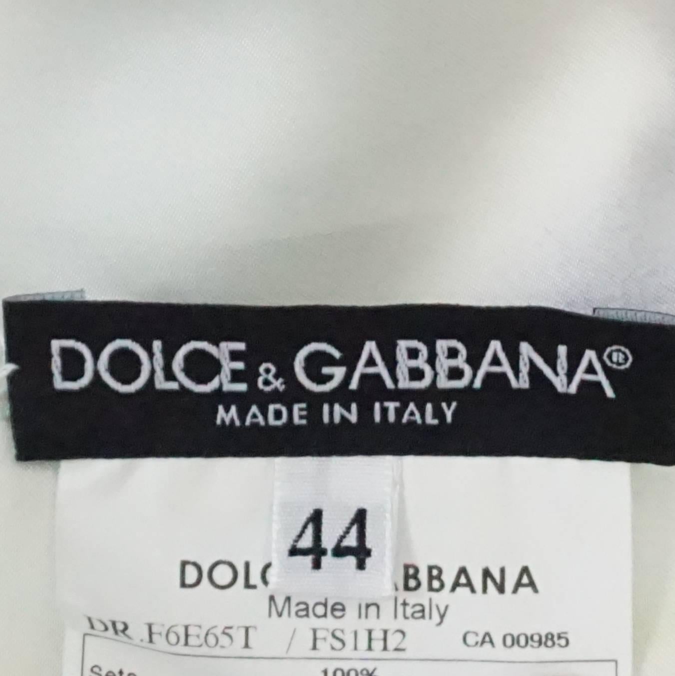Dolce & Gabbana Mehrfarbiges Kleid aus Seide mit Tie-Dye-Druck und Taschen - 44 im Zustand „Hervorragend“ im Angebot in West Palm Beach, FL