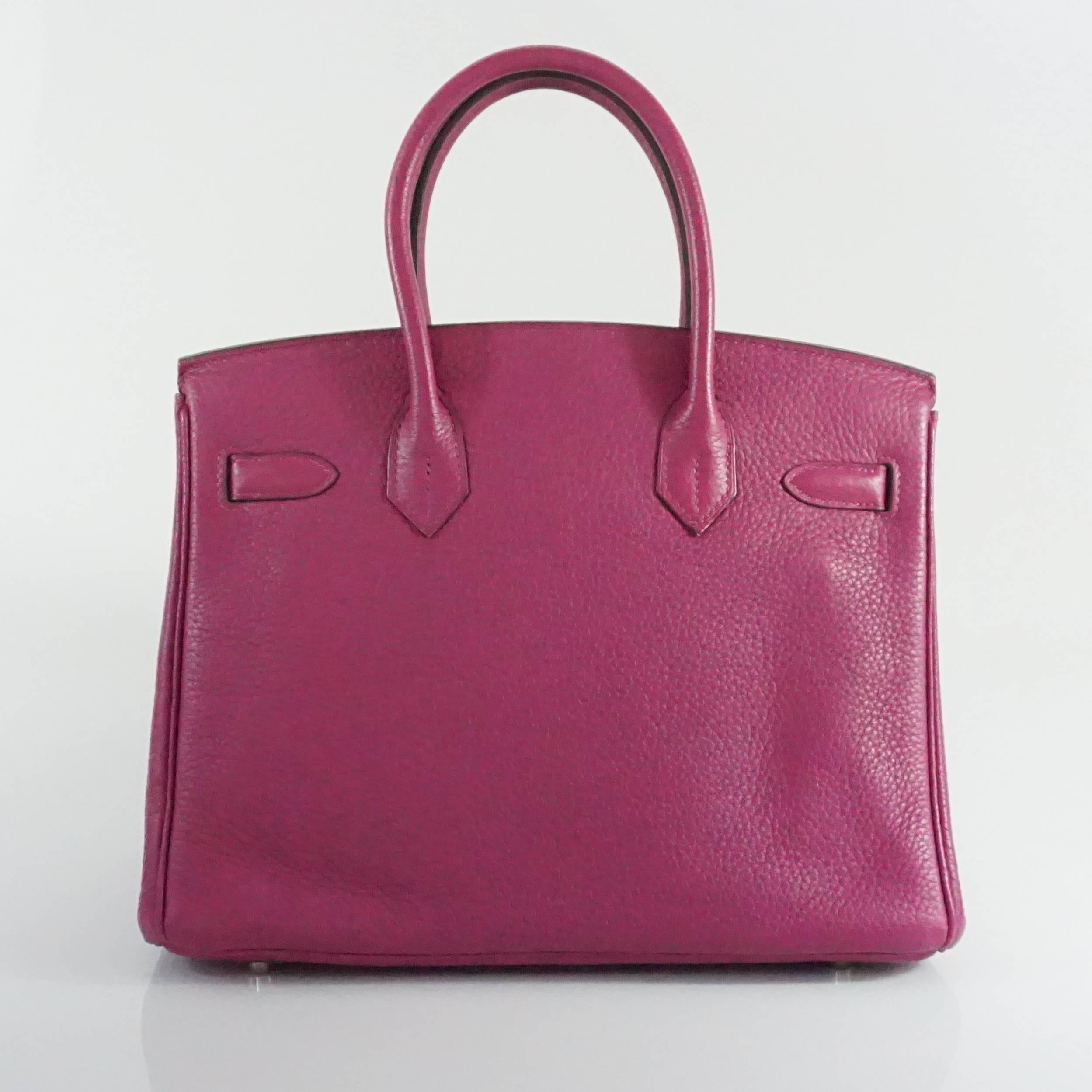 Hermes Tosca Togo 30cm Birkin - SHW - 2013 In Excellent Condition In West Palm Beach, FL