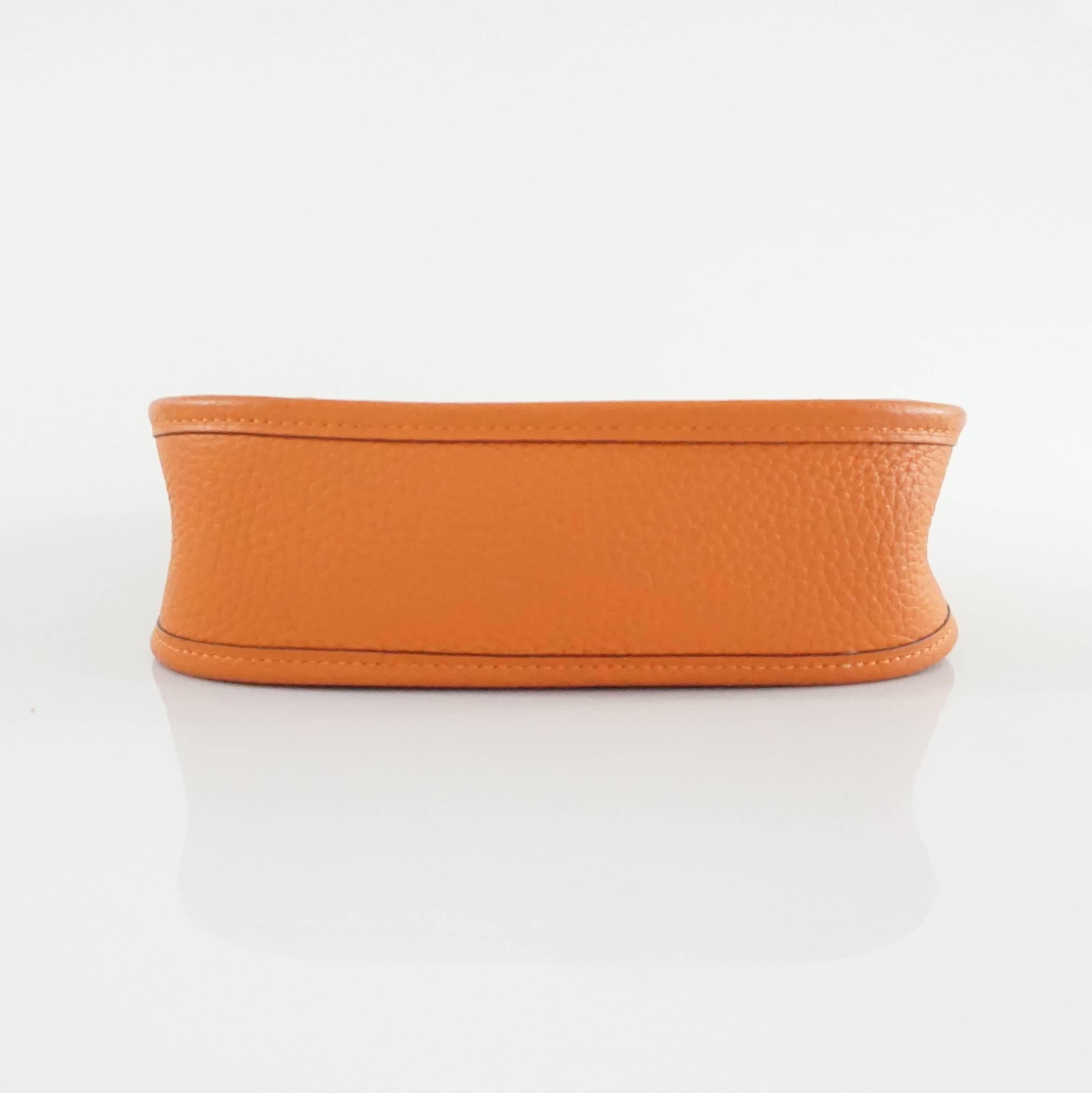 hermes evelyne mini orange