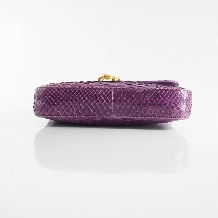 Tom Ford Purple Python Carine Shouder Bag For Sale at 1stDibs | tom ...