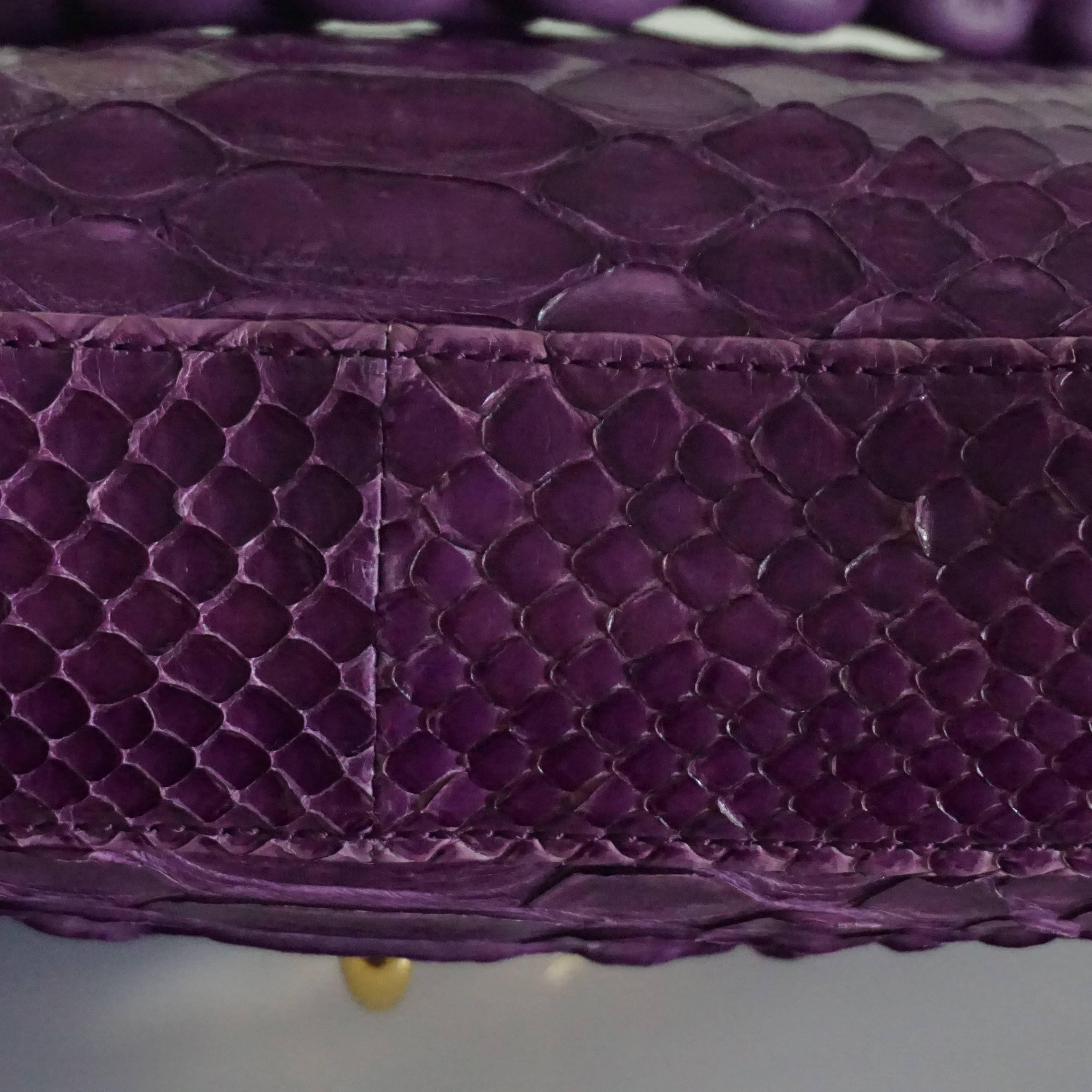 Women's Tom Ford Purple Python Carine Shouder Bag 