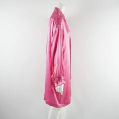 Lanvin Pink Silk Shirt Dress - 36