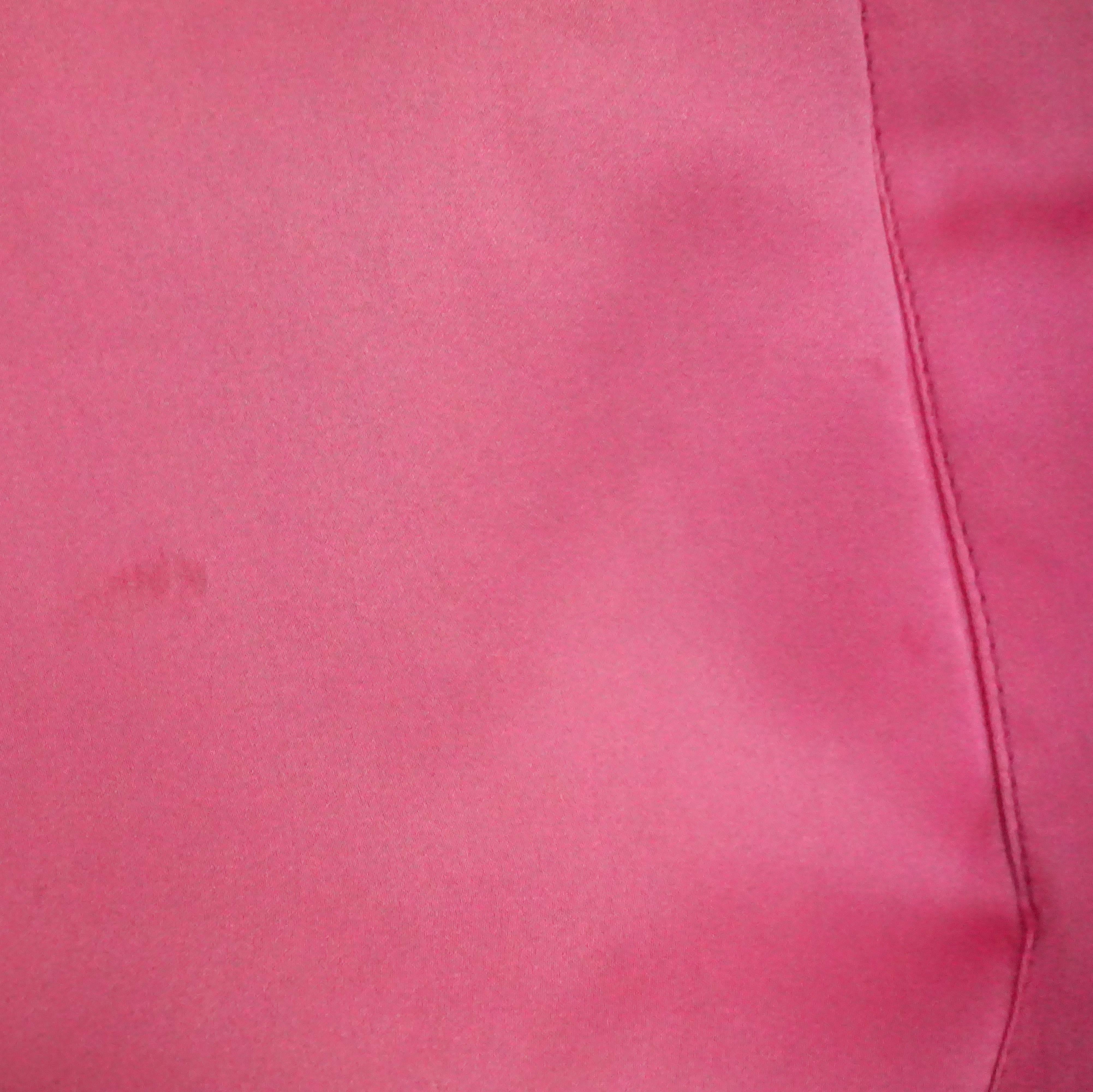 Women's Lanvin Pink Silk Shirt Dress - 36 For Sale